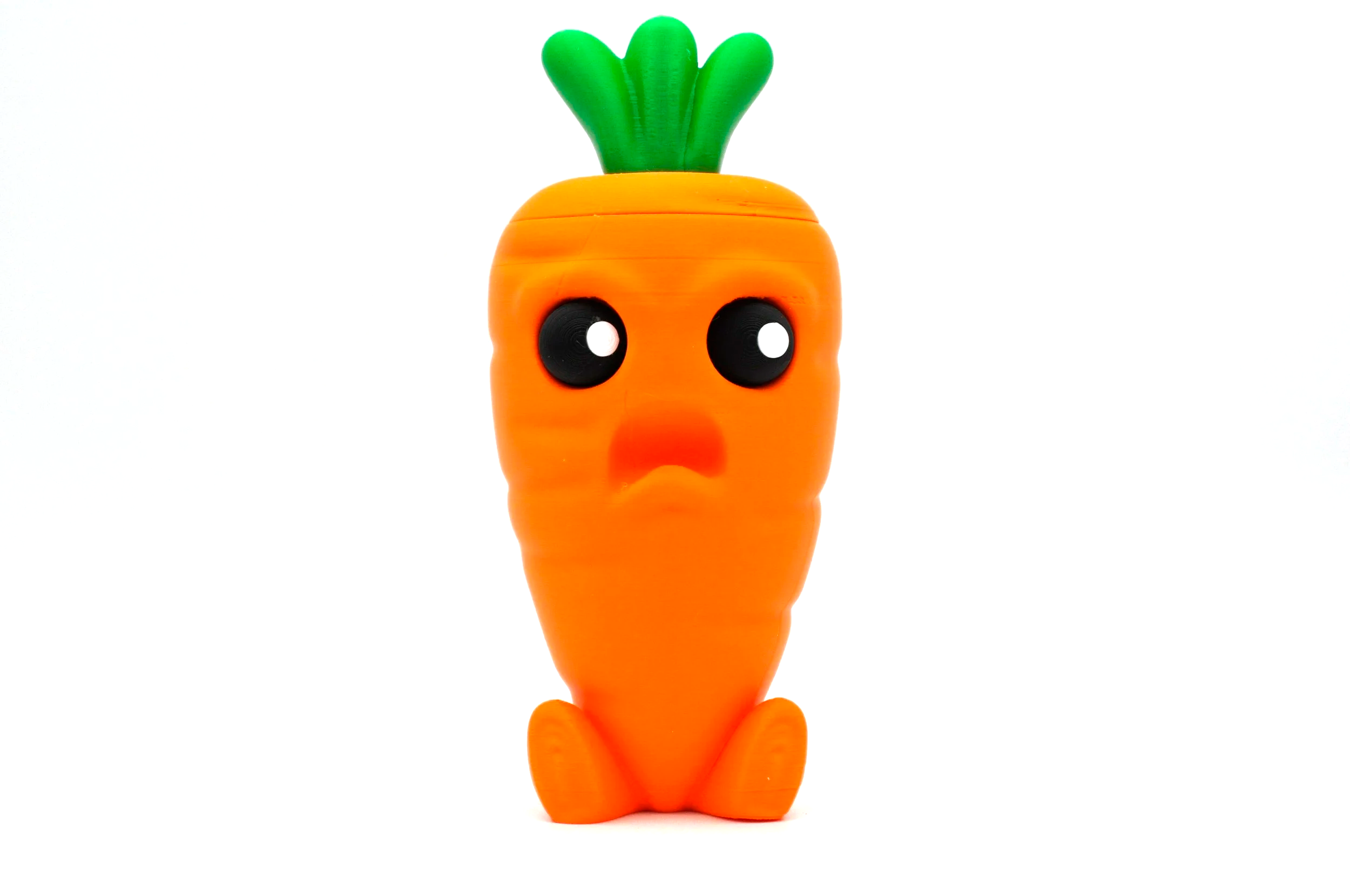 Crazed Carrot Container by Hex3D