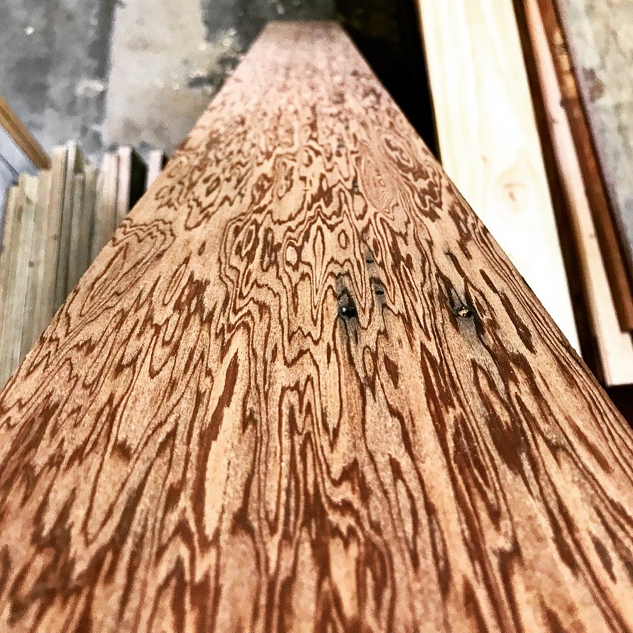 After surfacing some particularly vibrant oregon pine