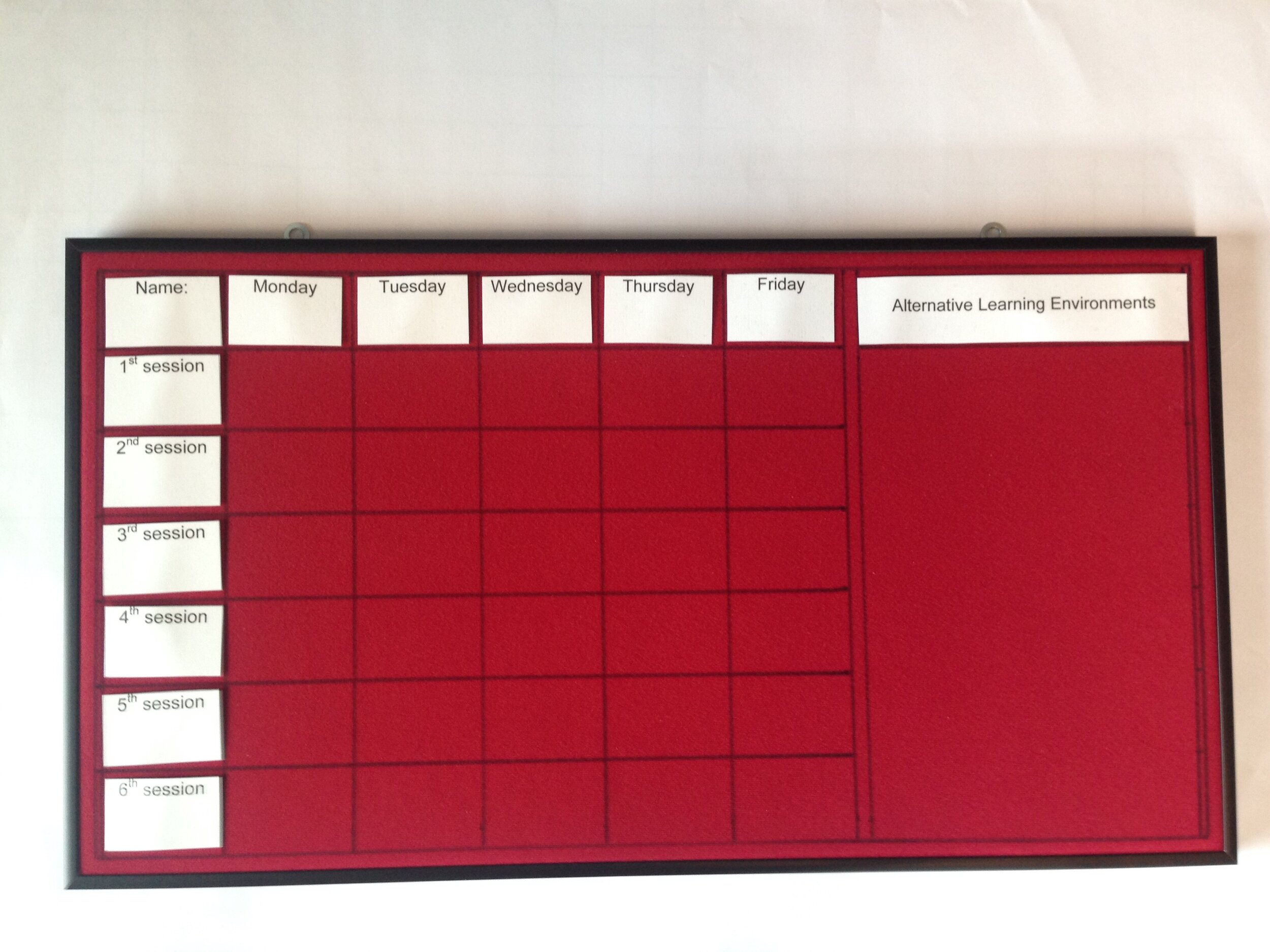Velcro Planning Board — Lilliworks Active Learning Foundation