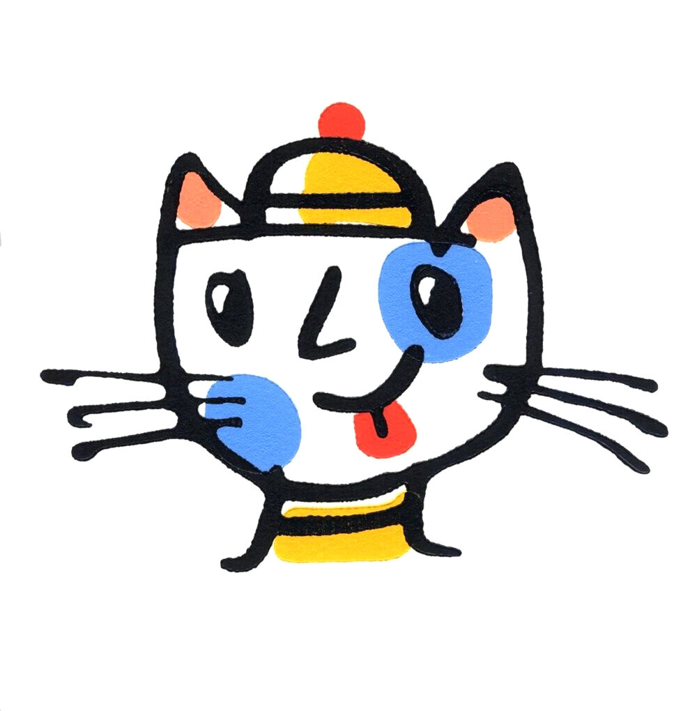 Beatnik Cat in a Beanie Hat