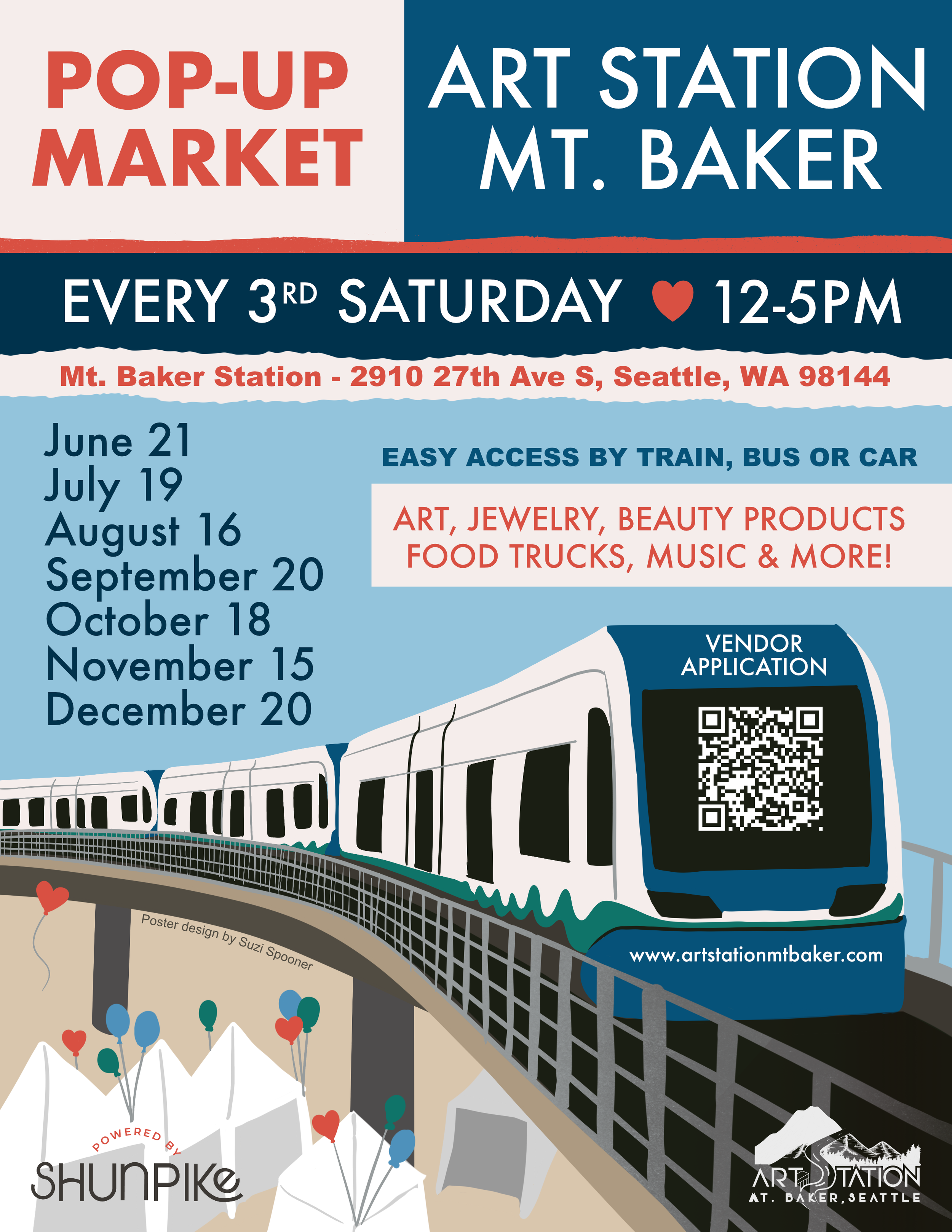 Mt. Baker Light Rail Station Pop-Up Market
