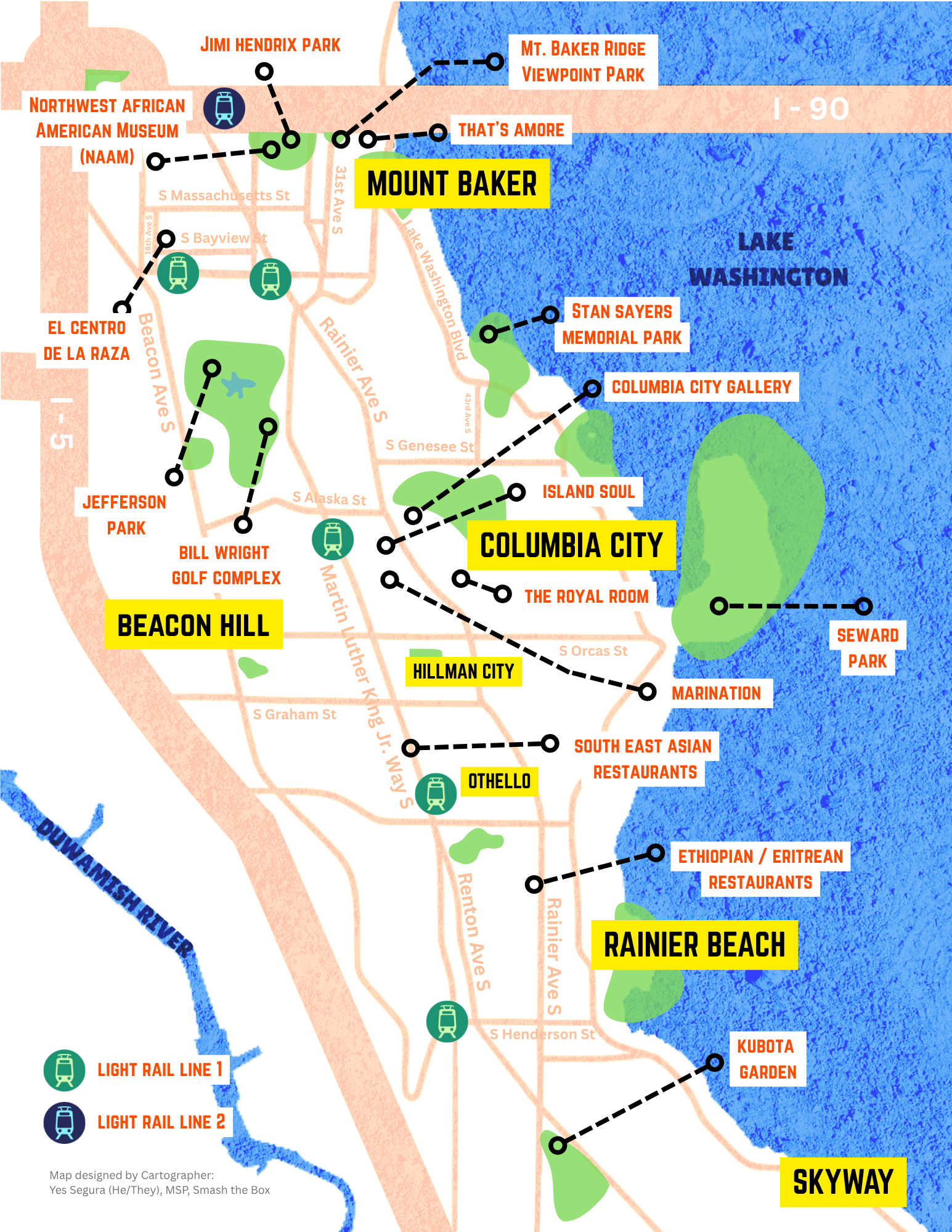 A Driving Tour of South Seattle Map | Magazine Publication - South Seattle Emerald, 2026