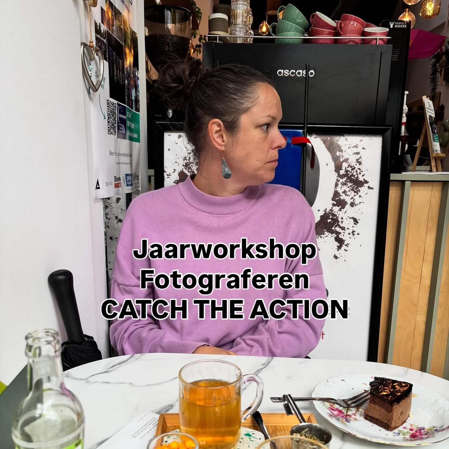 &lsquo;Ik heb wel eens een dagworkshop fotografie gevolgd, dat was leuk maar toch voel ik dat ik meer nodig heb dan 1 dag.&rdquo;

Zo&rsquo;n lijntje om altijd iemand te hebben die kan helpen bij moeilijkheden. Want soms weet je niet hoe je moet omga