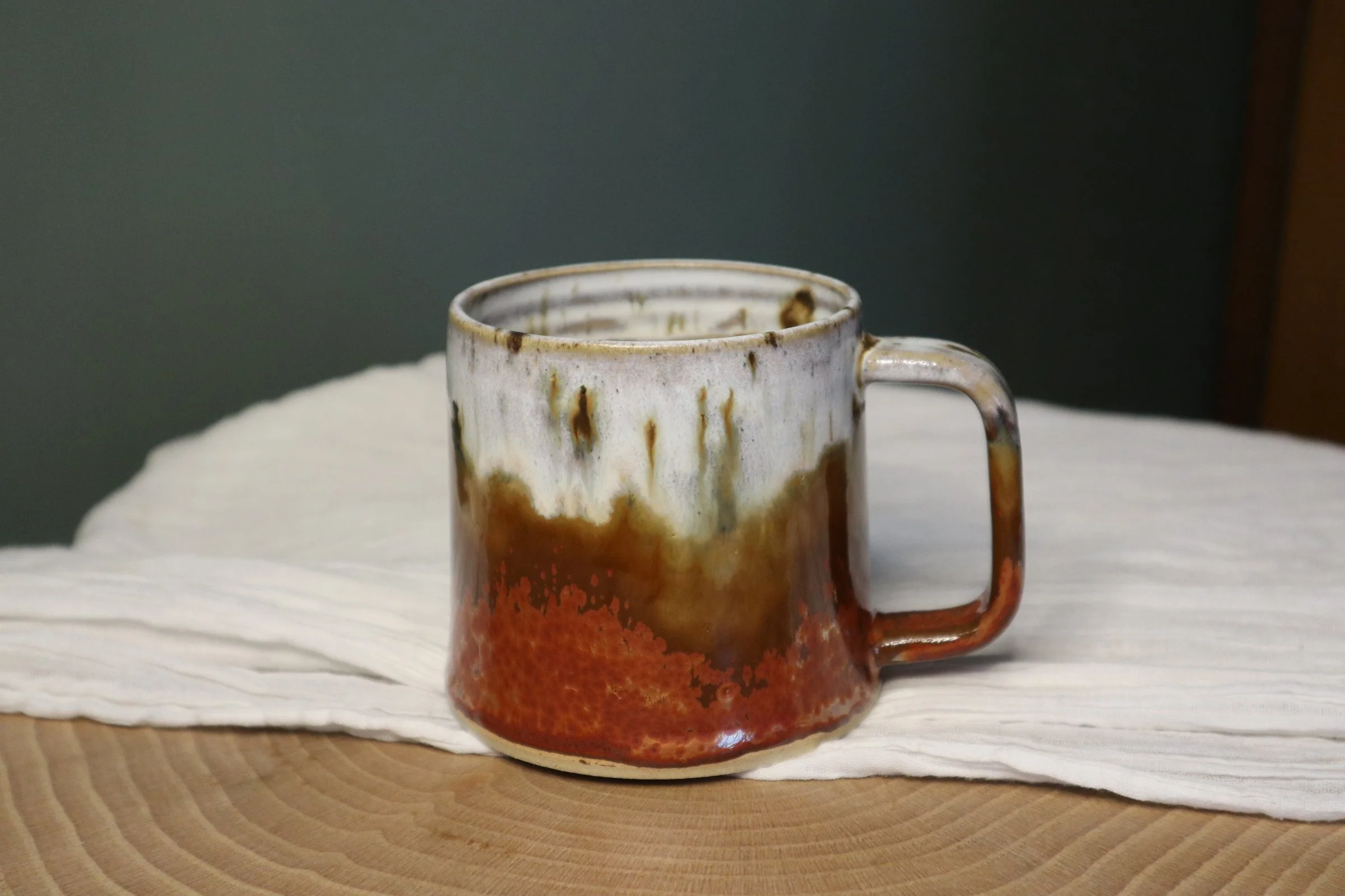 Speckled copper mug