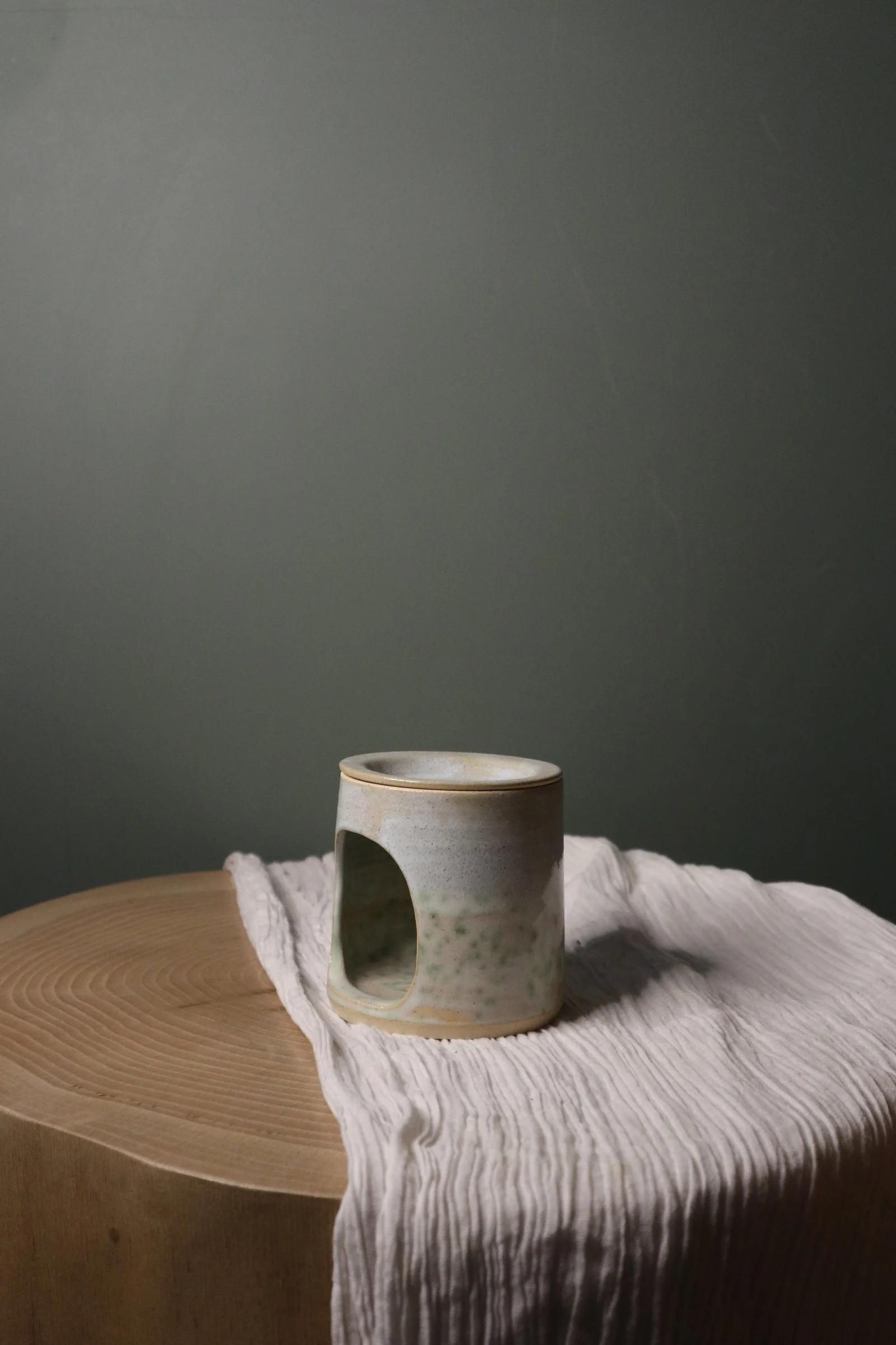 Sage Speckle wax burner
