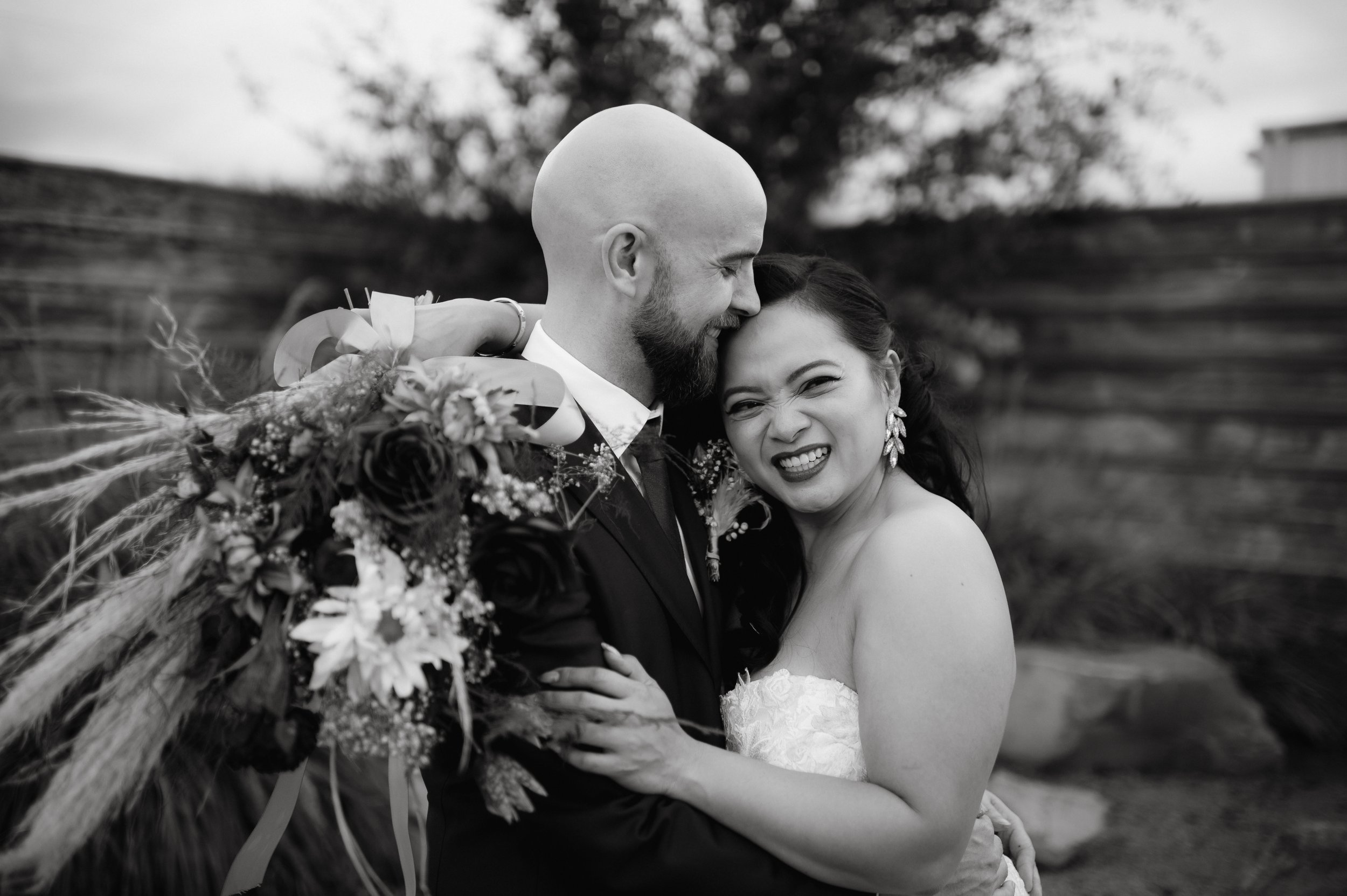 Photo moody, edgy, western wedding by Rebekah Paul Photography, at Ice Plant Building in La Grange, TX
