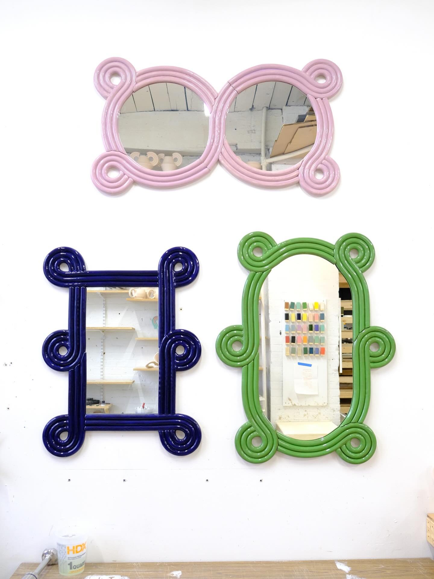 I want to fill my studio with all the different colors. It&rsquo;s so fun to experiment with so many different glazes on the different shapes, it really changes the feel.