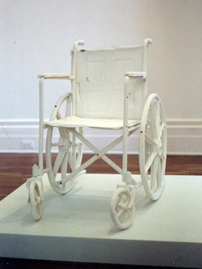 I stopped using ceramics for 23 years after I made this wheelchair and immediately following college at 21 years old. I had a show @snugharborccbg in Staten Island where an 8 year old climbed on the pedestal, sat in the chair and broke it into a thou