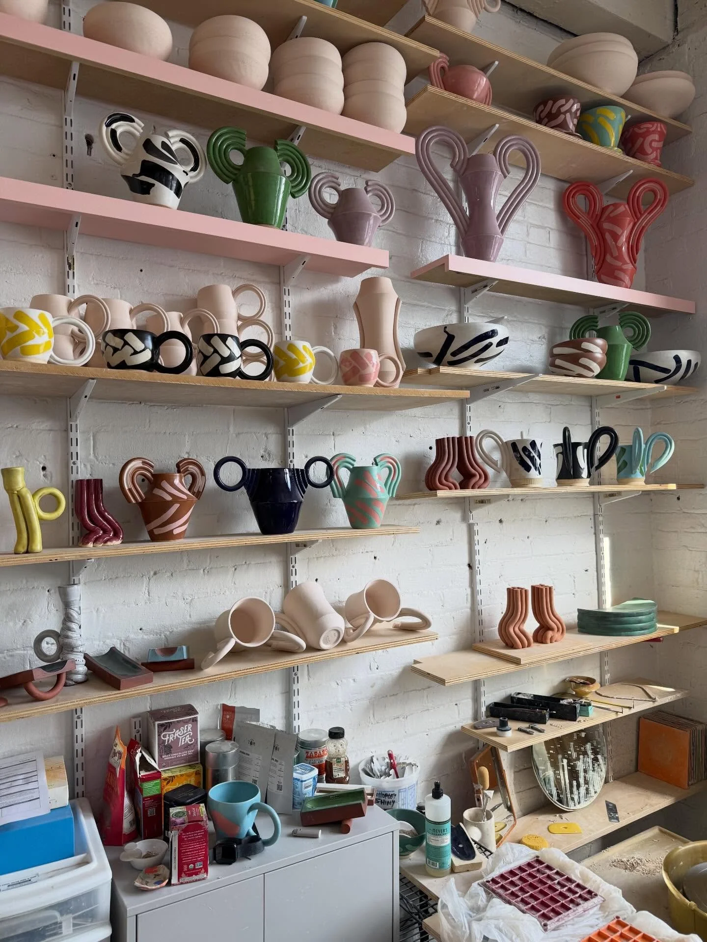 Scenes of a studio morning.