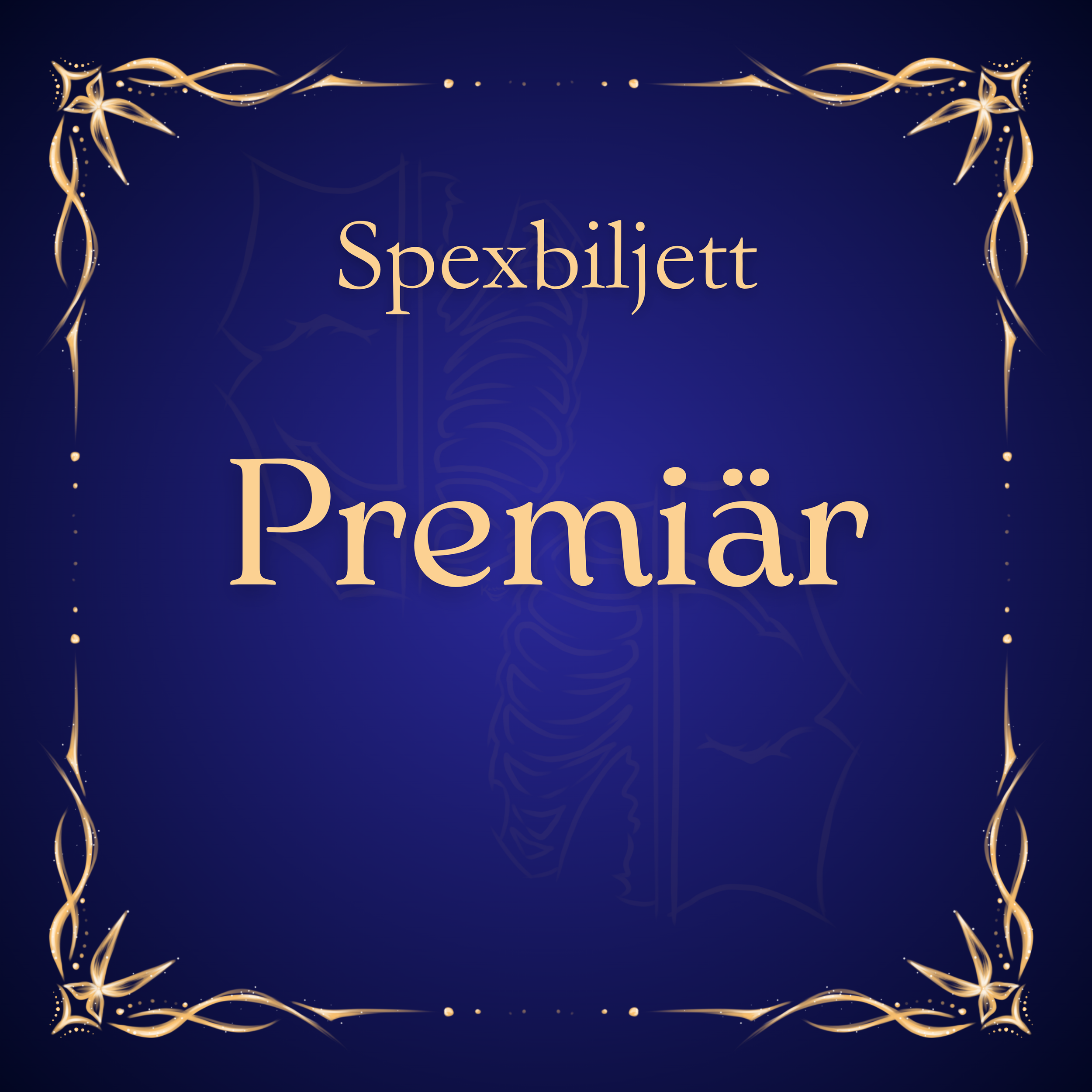 Jubileumsspexet Titanic - Premiär (spexbiljett)