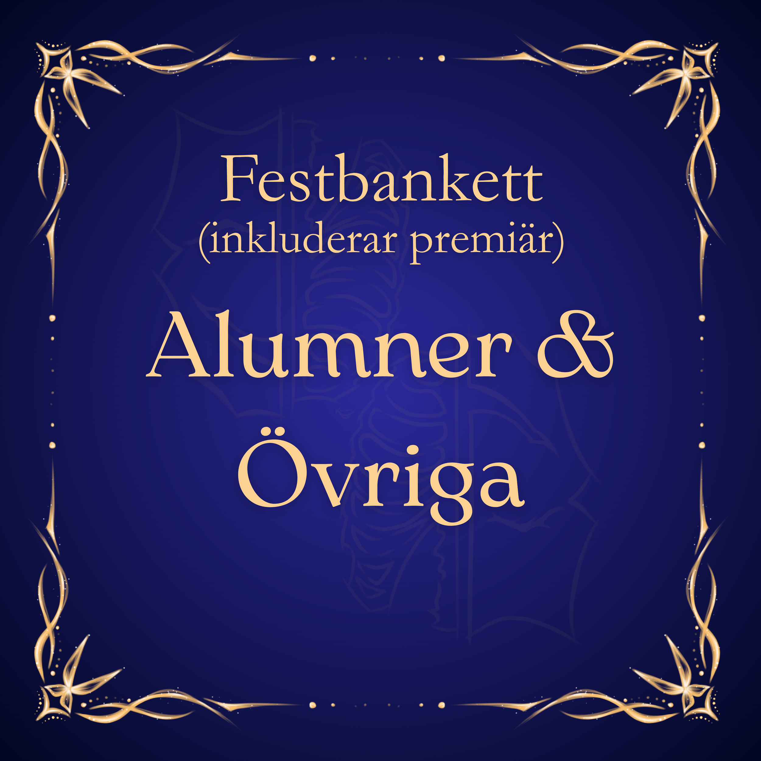 Festbankett - Alumner & Övriga