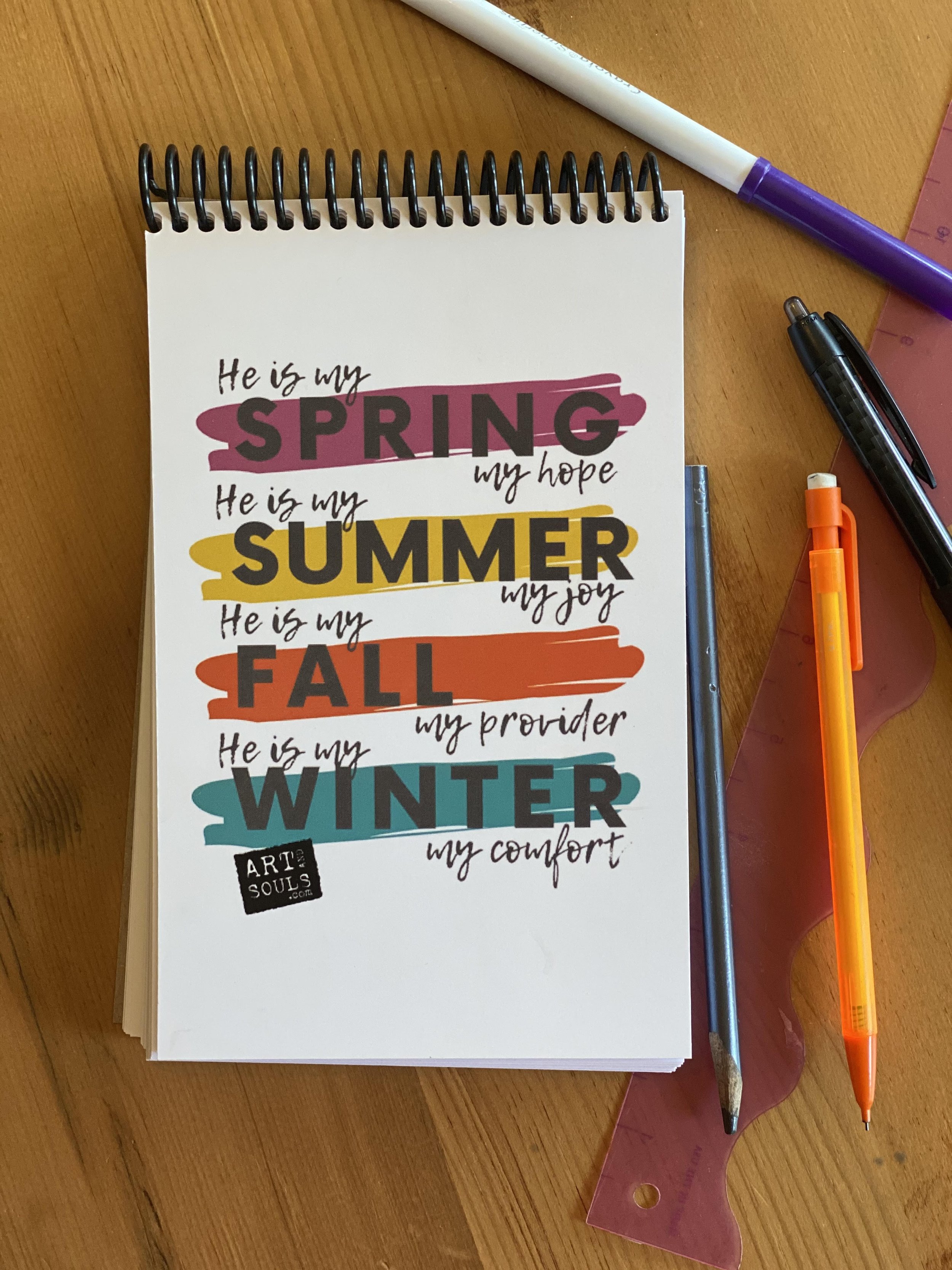 Seasons Spiral Sketchbook & Journal