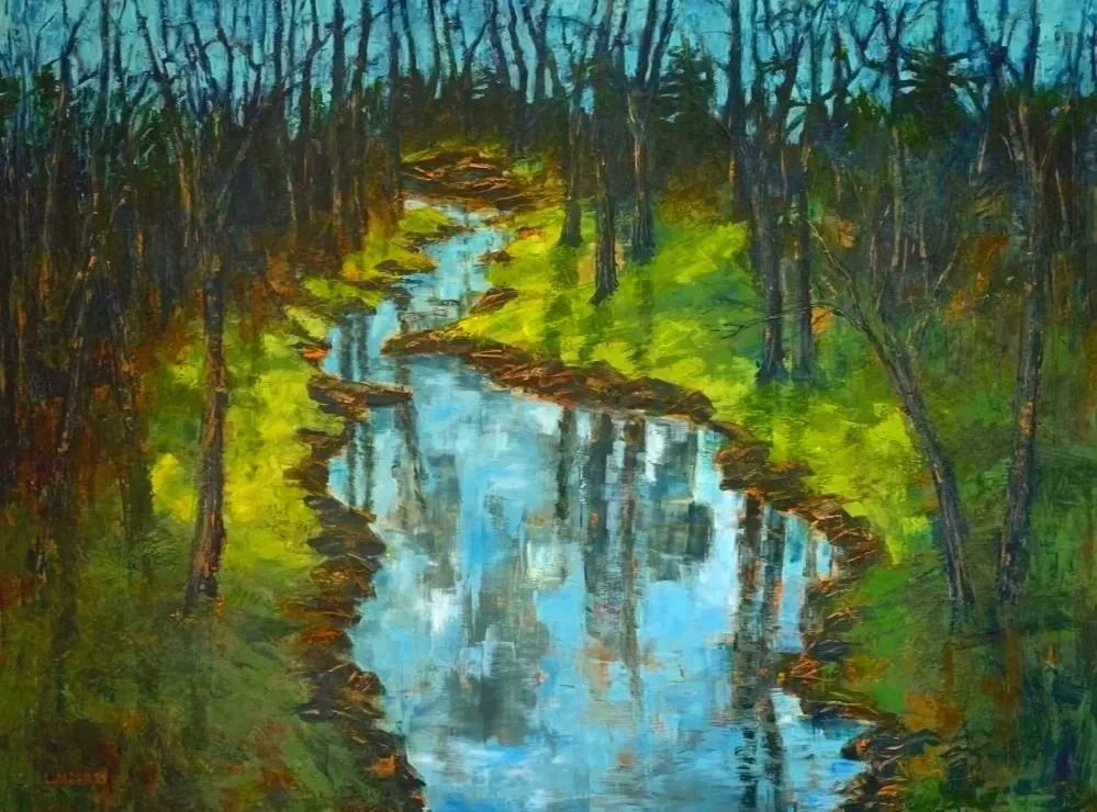 The Water is the Light, oil, 30" x 40"