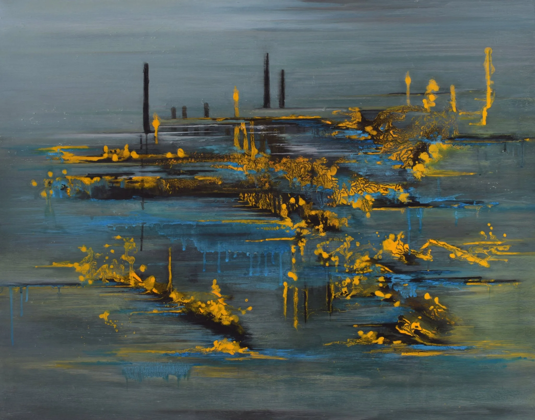 Impression of Subconscious 05 contemporary oil on canvas painting fine art abstract subconscious