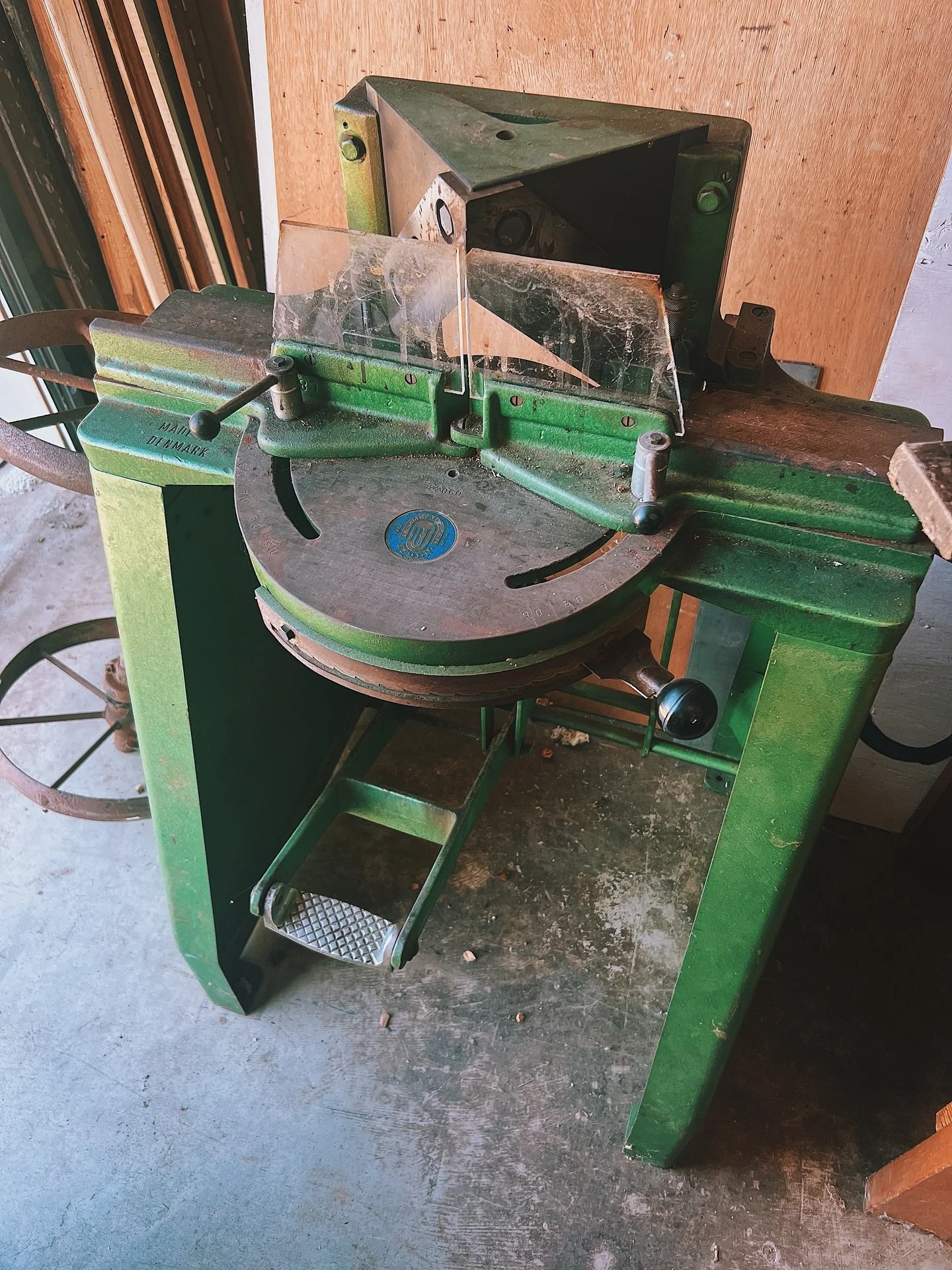 Found a great work table at a flea market in a neighboring town last week. The seller was curious how we&rsquo;d be using it and when we told him we work as artists, he told us about this beauty he had in storage; a vintage Professional Rammefabriken
