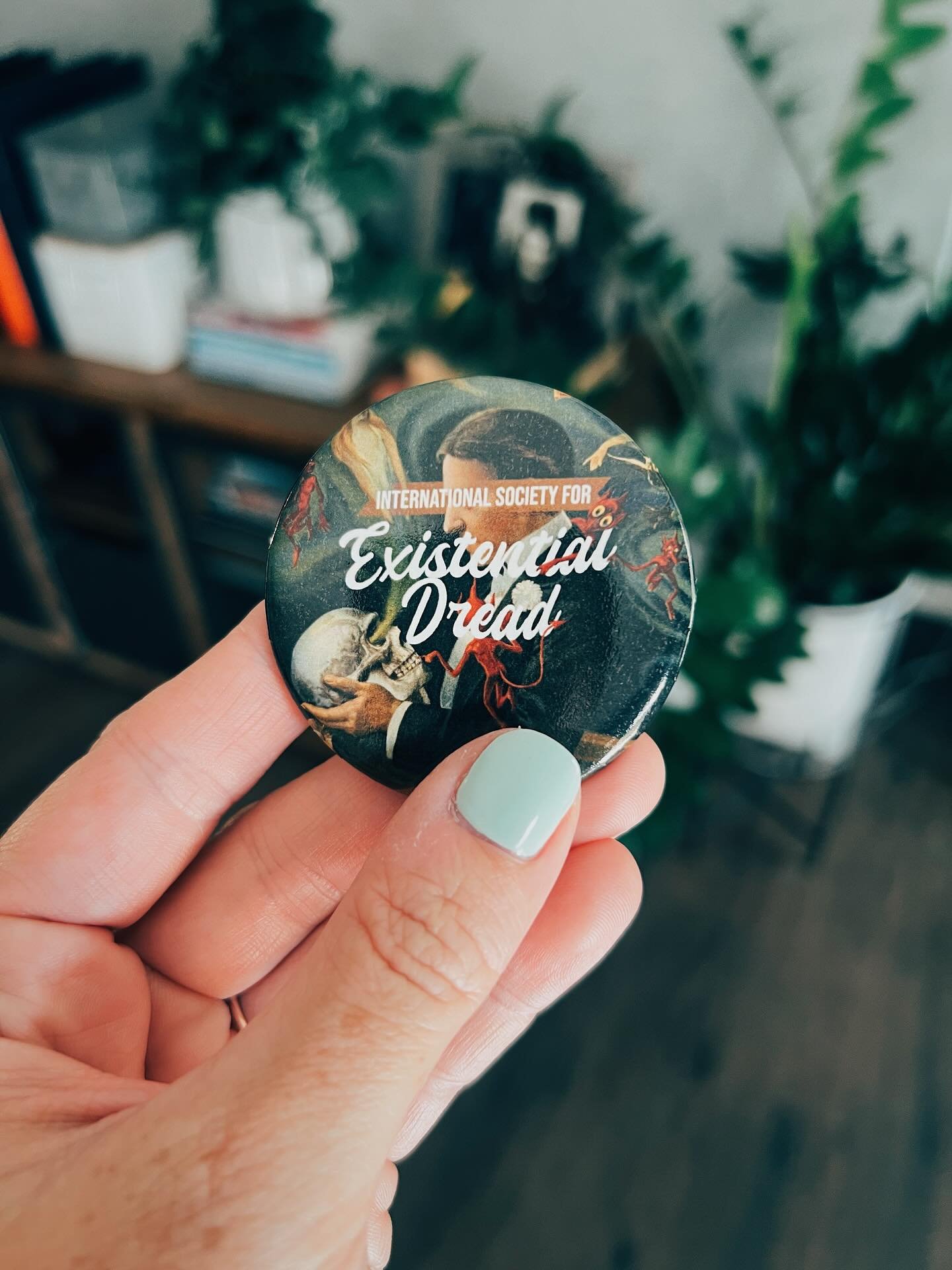 Getting past the conscious thought that life feels utterly meaningless and that you will one day cease to exist isn&rsquo;t always an easy task. 

#pin #button #internationalsociety #existentialdread #strongandhardy