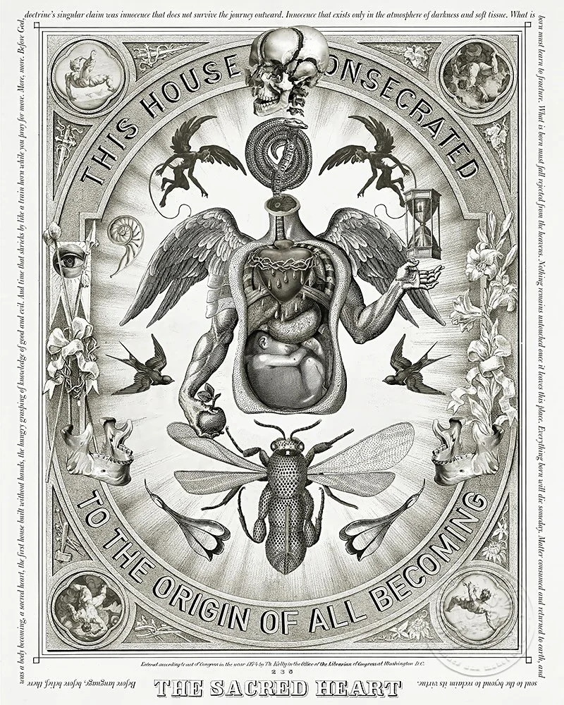 Before language, before belief, there was a body becoming, a sacred heart, the first house built without hands, the hungry grasping of knowledge of good and evil. And time that shrieks by like a train horn while you pray for more. More, more. Before 