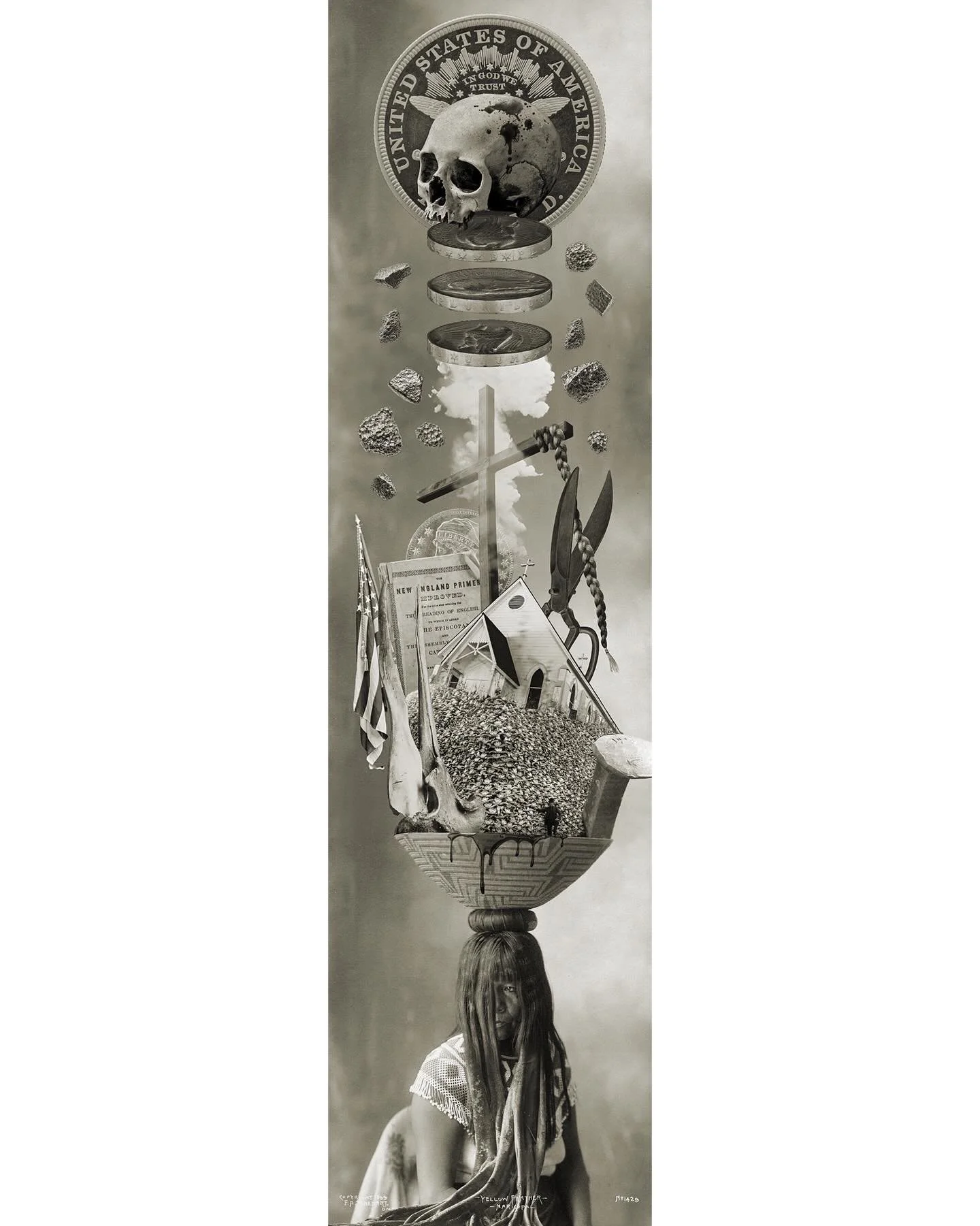 Introducing Harvest, our first Collector&rsquo;s Edition ✨

Harvest examines the legacy of colonization in North America through a vessel filled with symbols of conquest, extraction, forced assimilation, and loss. The obscured figure and roots speak 