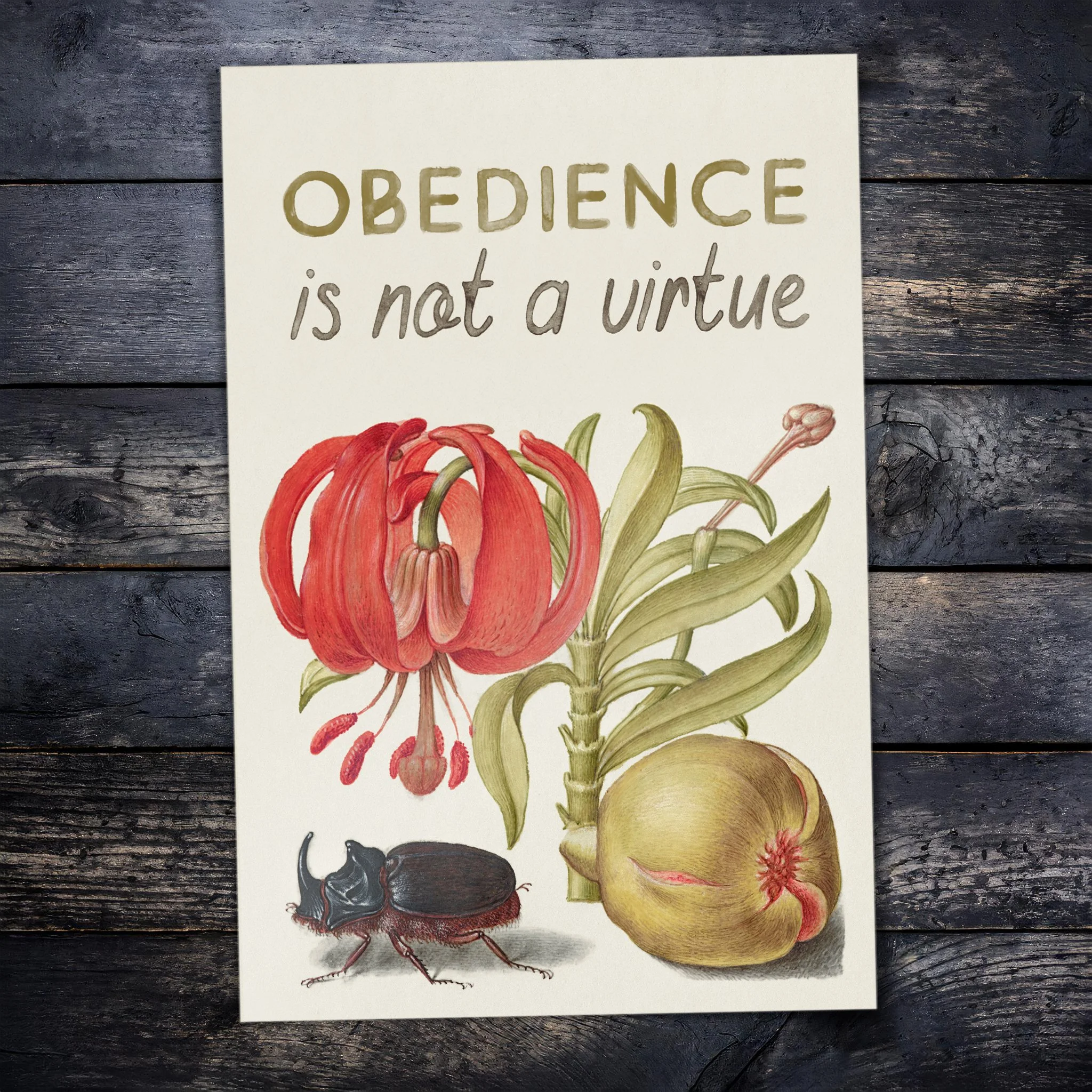 Obedience is Not a Virtue