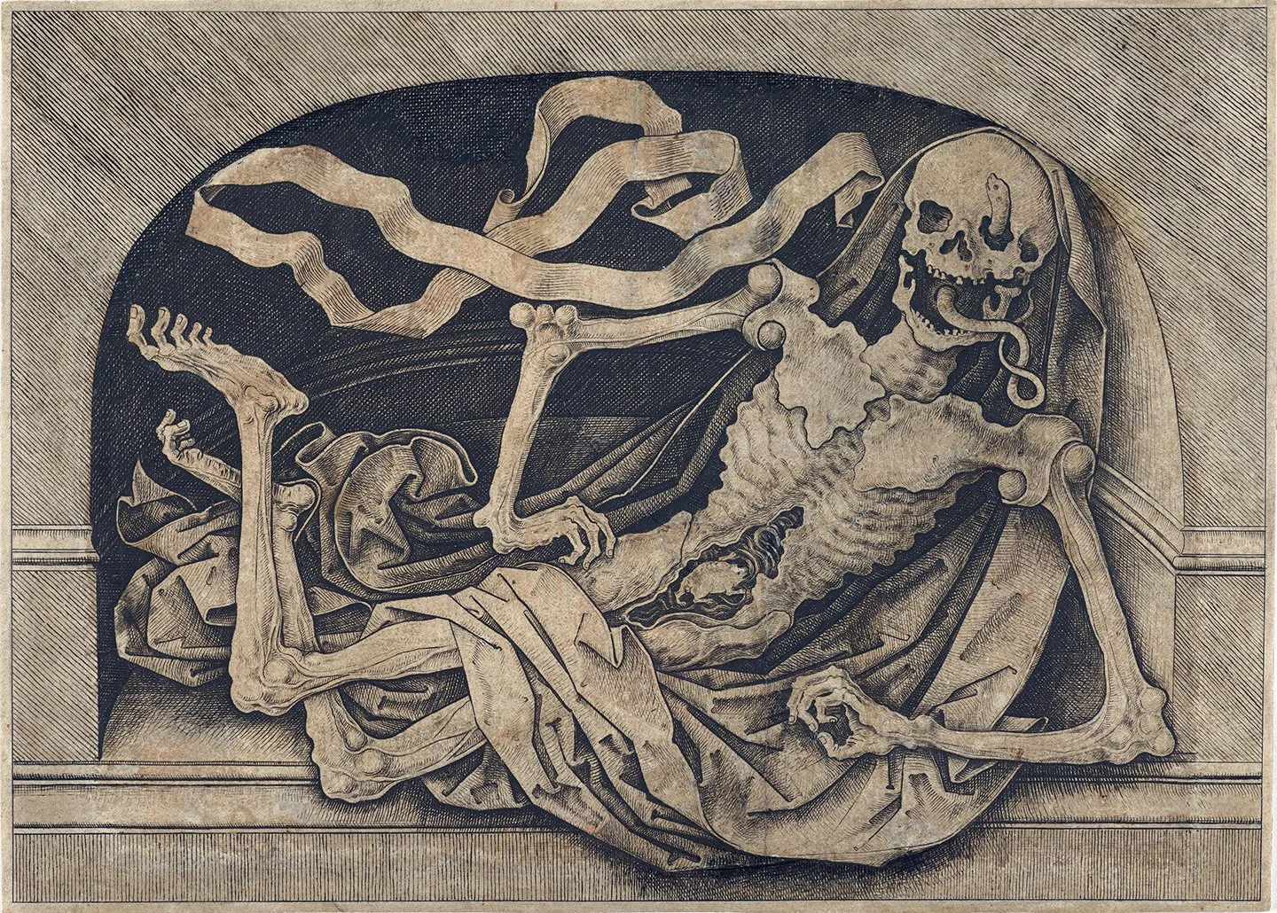 From the Vaults of the Unhinged: Memento Mori: A Skeleton in a Niche