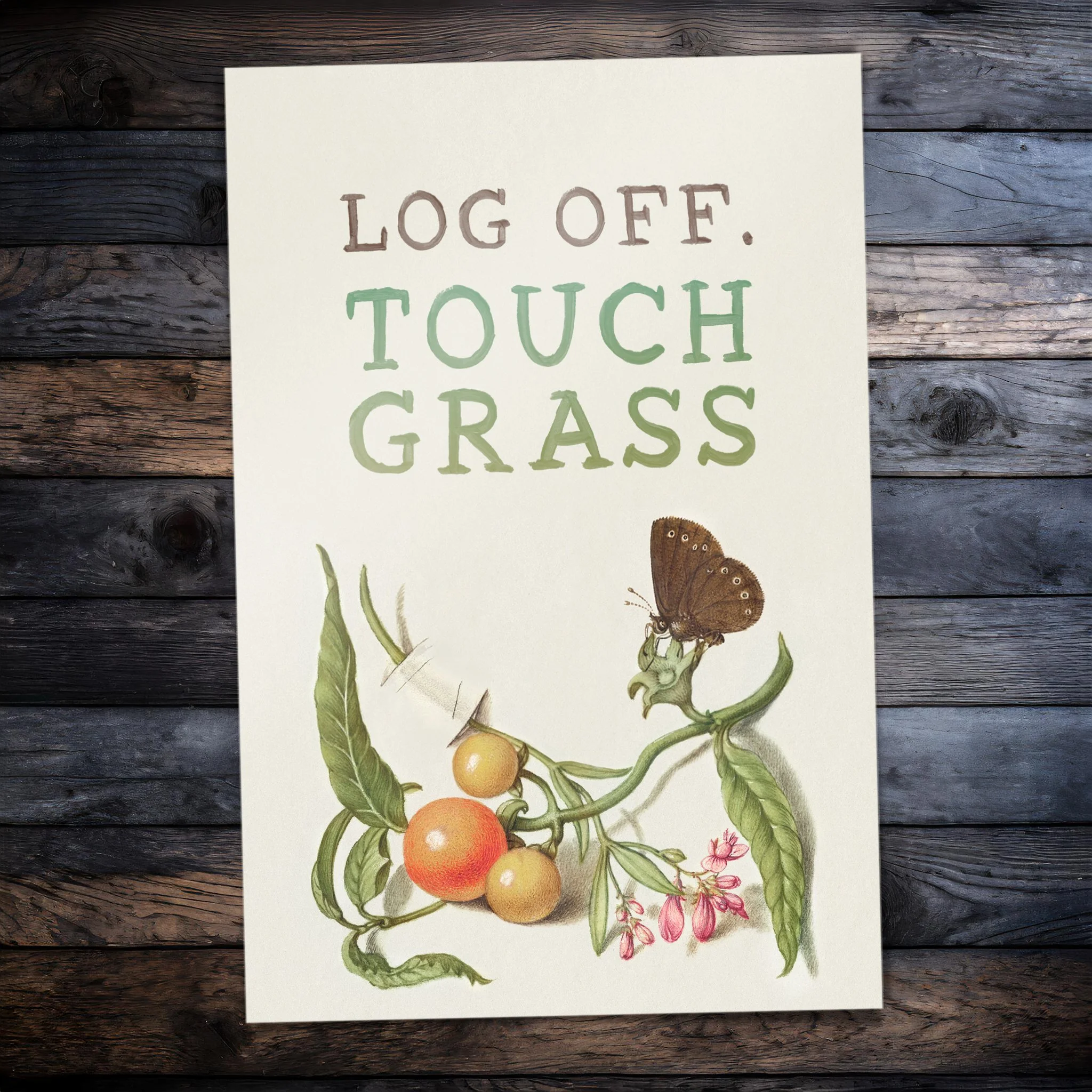 Log Off. Touch Grass