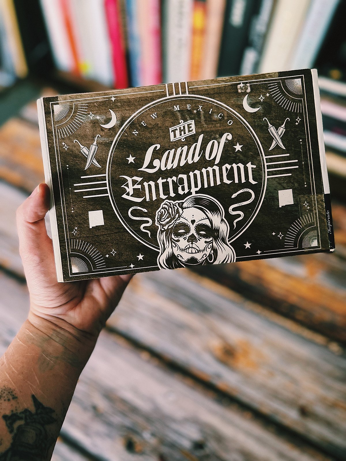 Land of Entrapment engraved cigar box