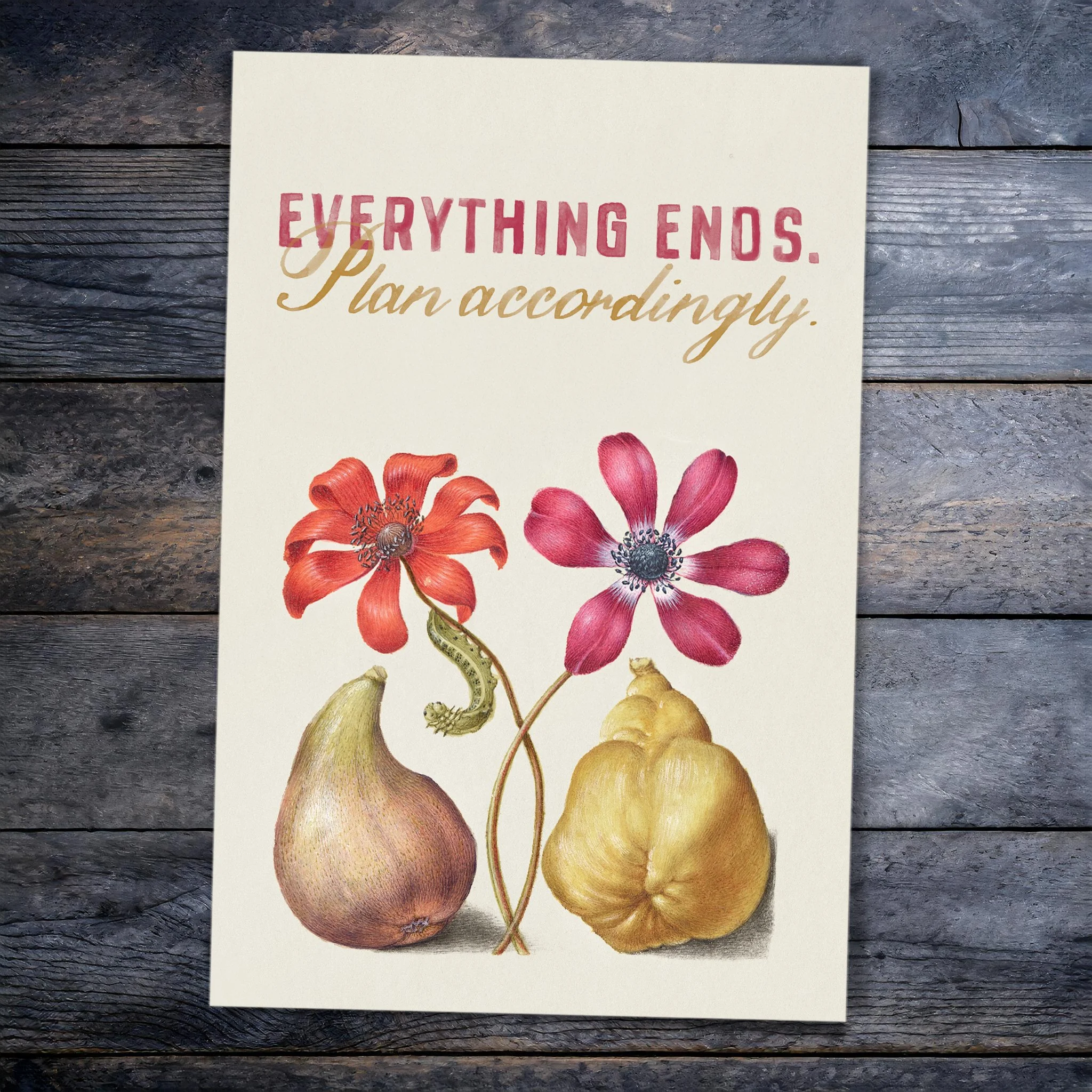 Everything Ends, Plan Accordingly