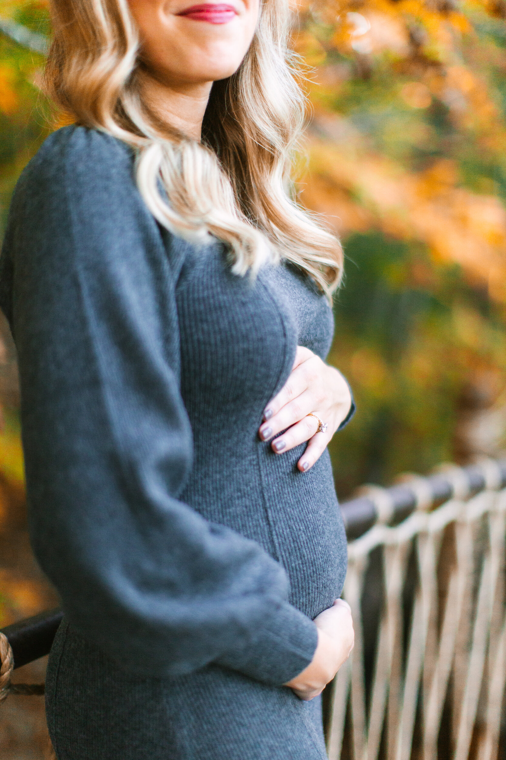 Pregnant Mama Showing Off her Baby Bump at Selah Ridge Treesort