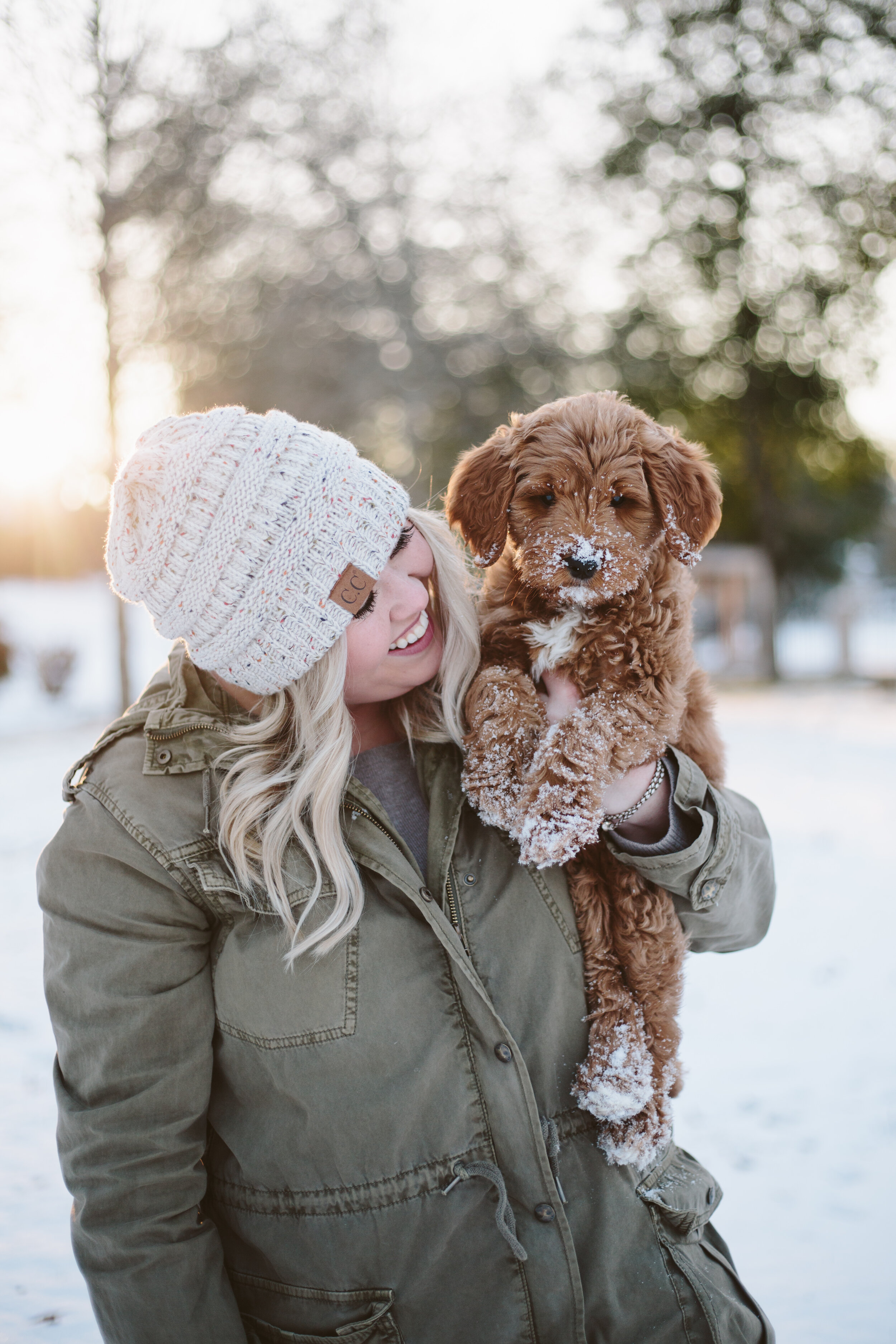 Knoxville-Snow-Sequoyah-Hills-Couple-Photos-with-Goldendoodle-Puppy-1038.jpg