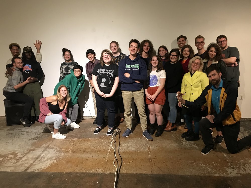 Death Factory artists and audience Aug 2019
