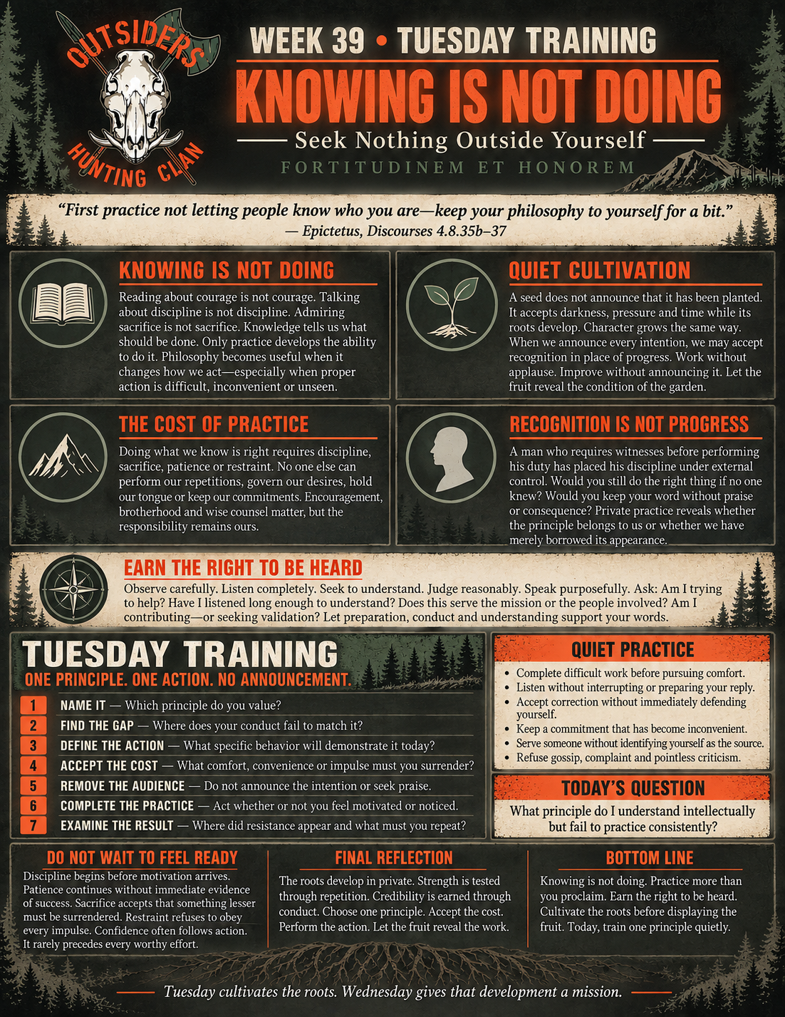 Wk39 Tuesday Training