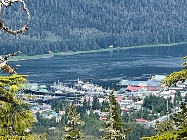 Looking down on Petersburg