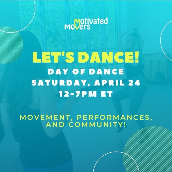 Hello Motivated Community!

Our first ever Day of Dance virtual extravaganza is here!&nbsp;This is a party you do not want to miss. The kind where there is something for everyone. The kind that will help you forget your troubles and start to smile. T