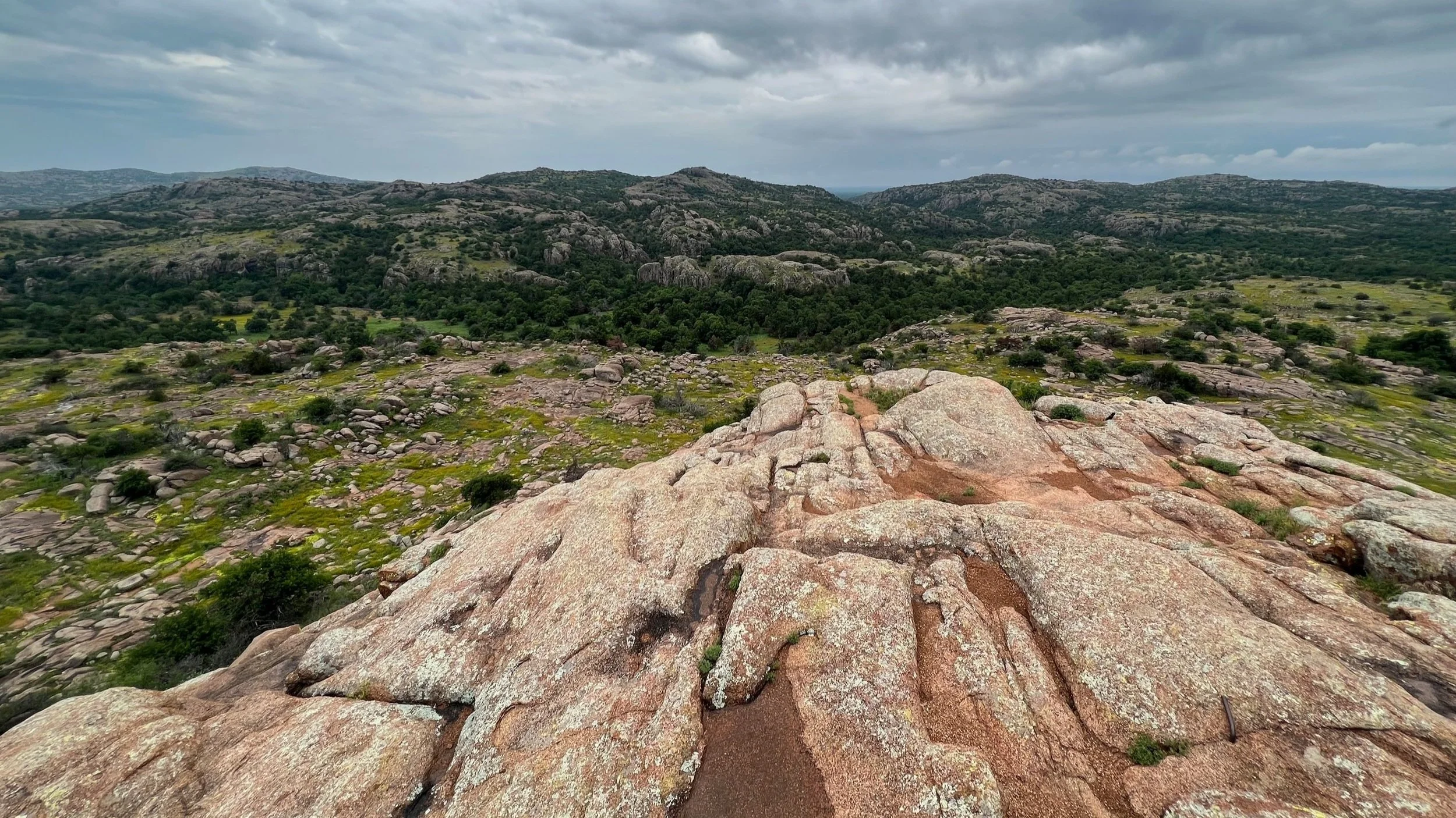 Hiking Little Baldy in the Wichita Mountains