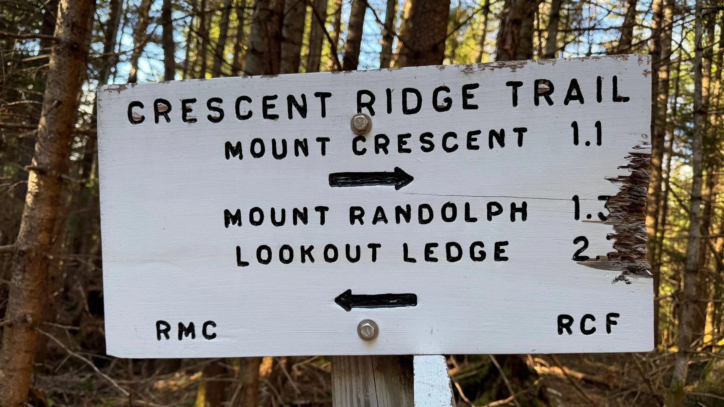 Mount Randolph Loop in the White Mountains Near Randolph, New Hampshire