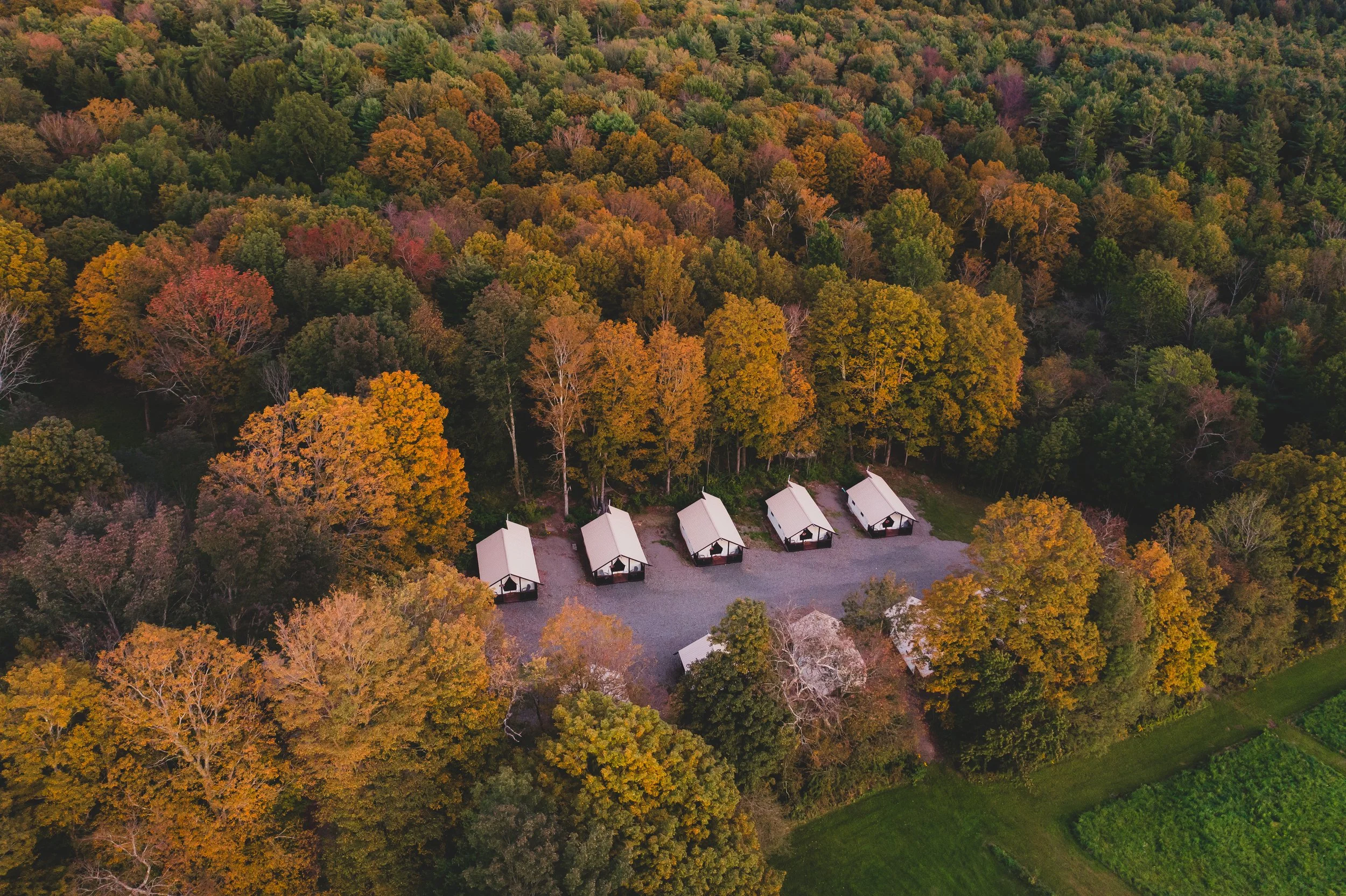 The Glamping Tent Suites at Gilbertsville Farmhouse, New York's Premier