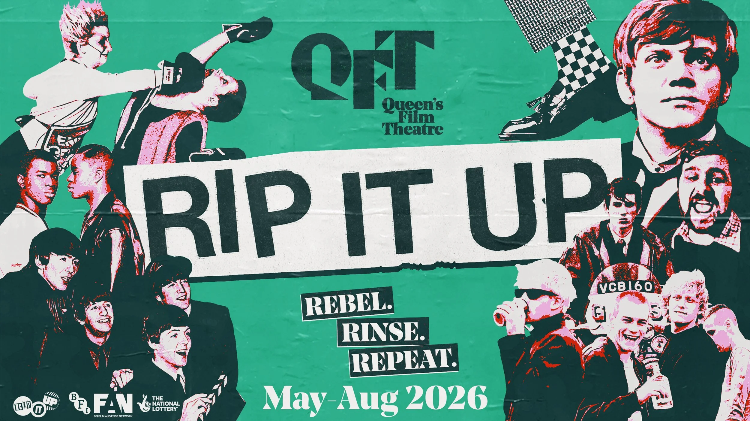 RIP IT UP QUEEN'S FILM THEATRE SEASON POSTER