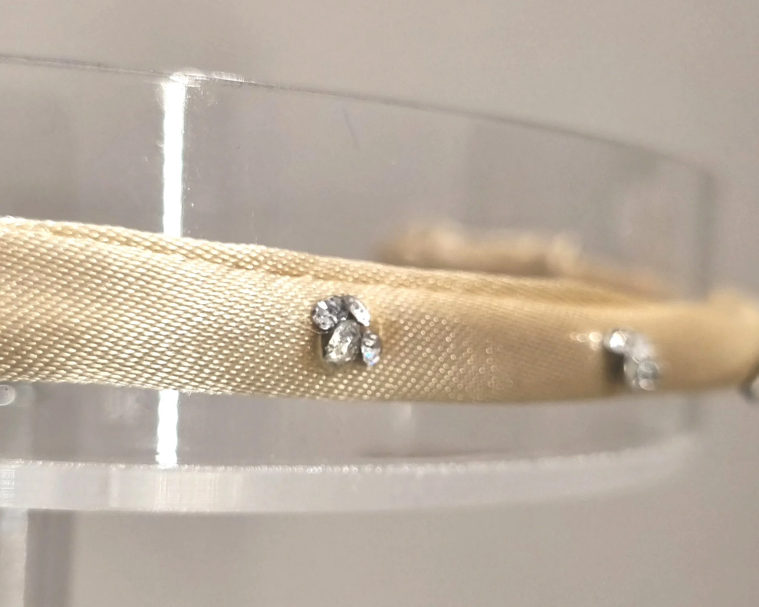 Caramel headband & diamonte studs