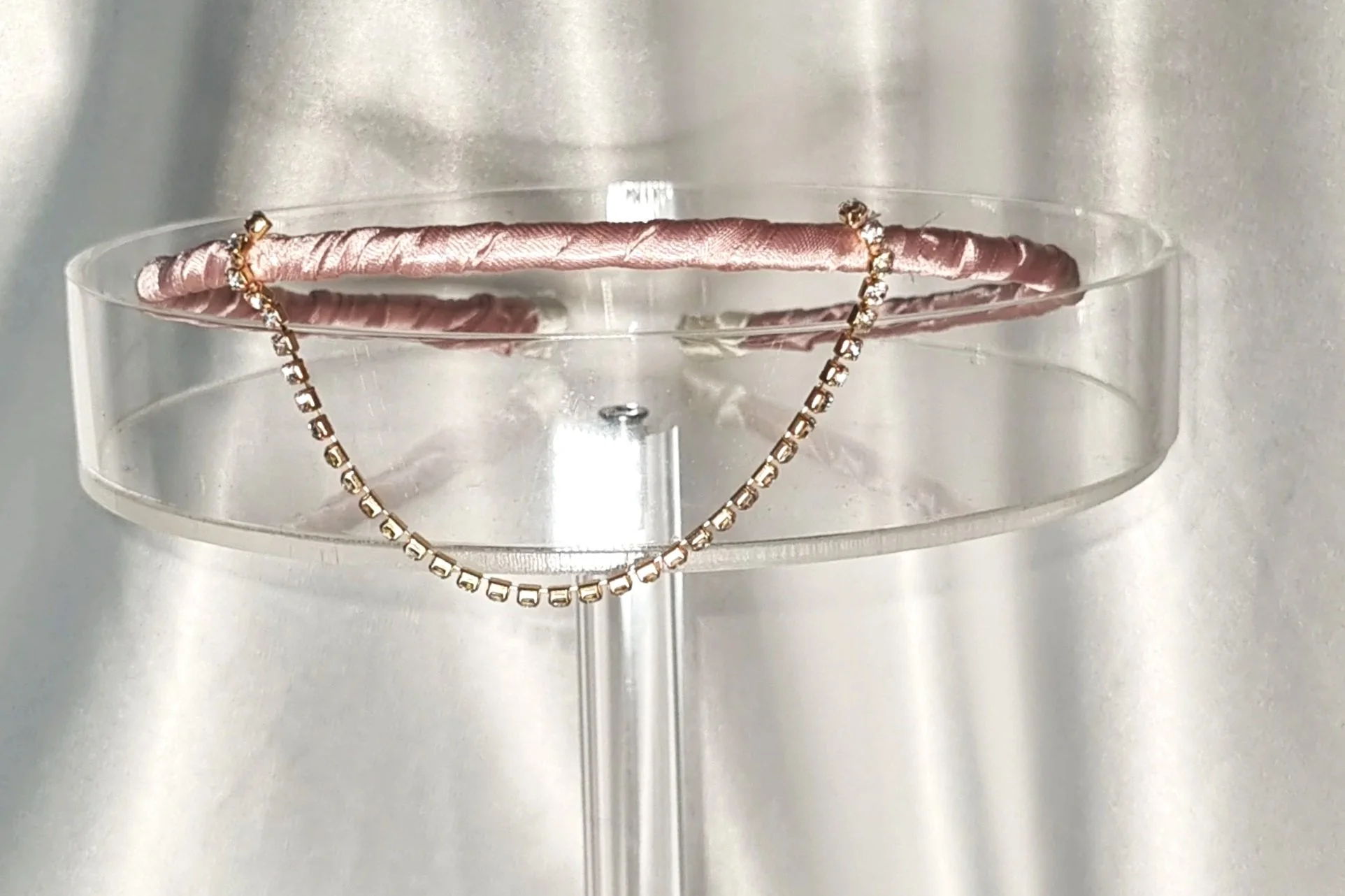 Pink & chain headband