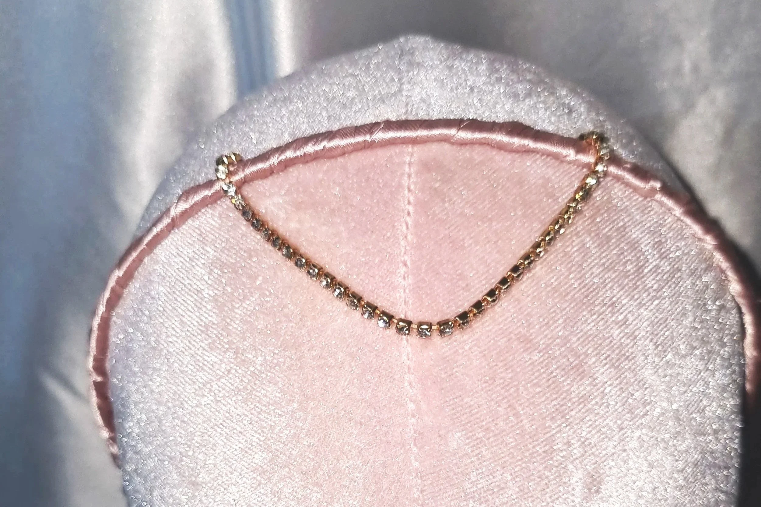 Pink & chain headband