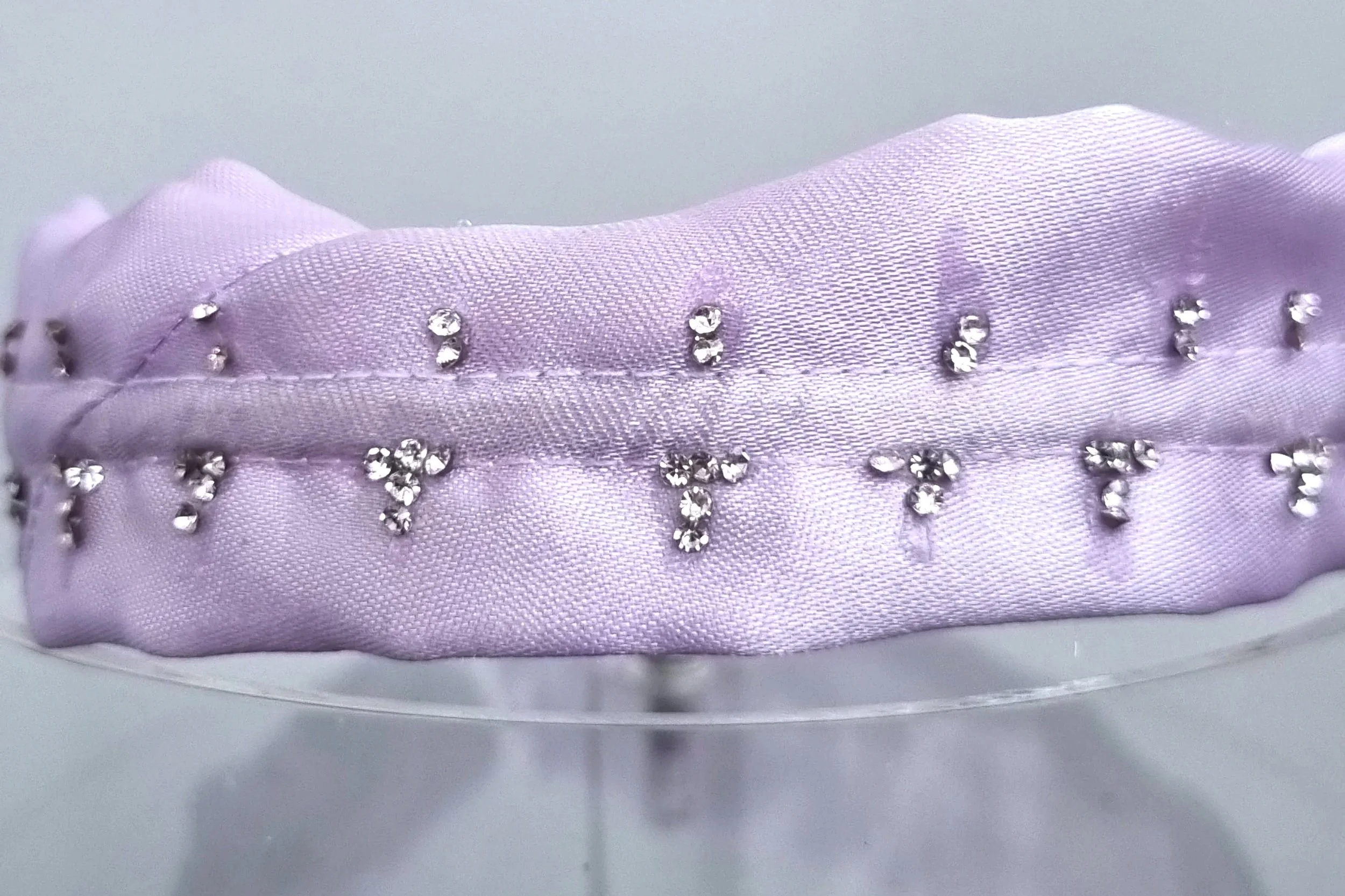 Lilac headband & diamante studs