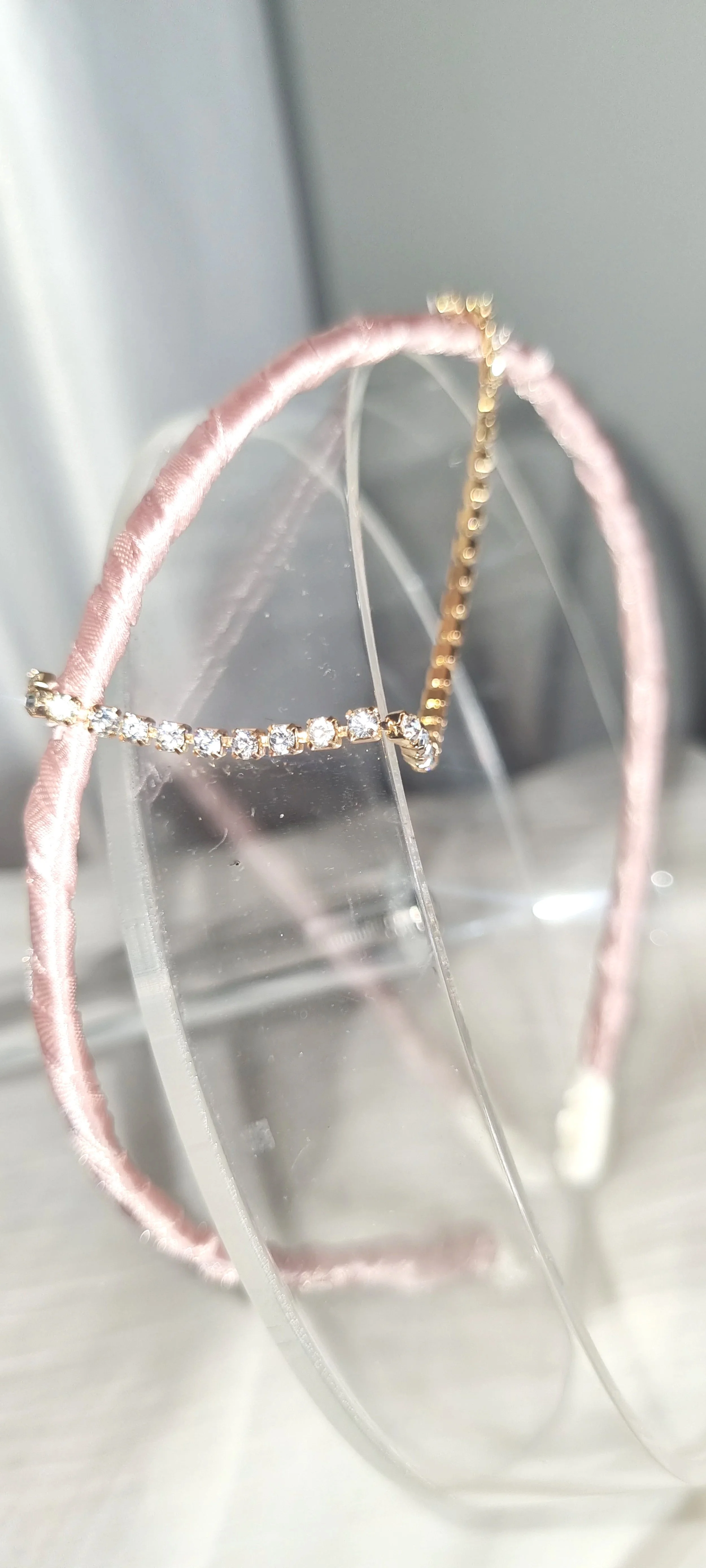 Pink & chain headband wrap couture wrapcouture