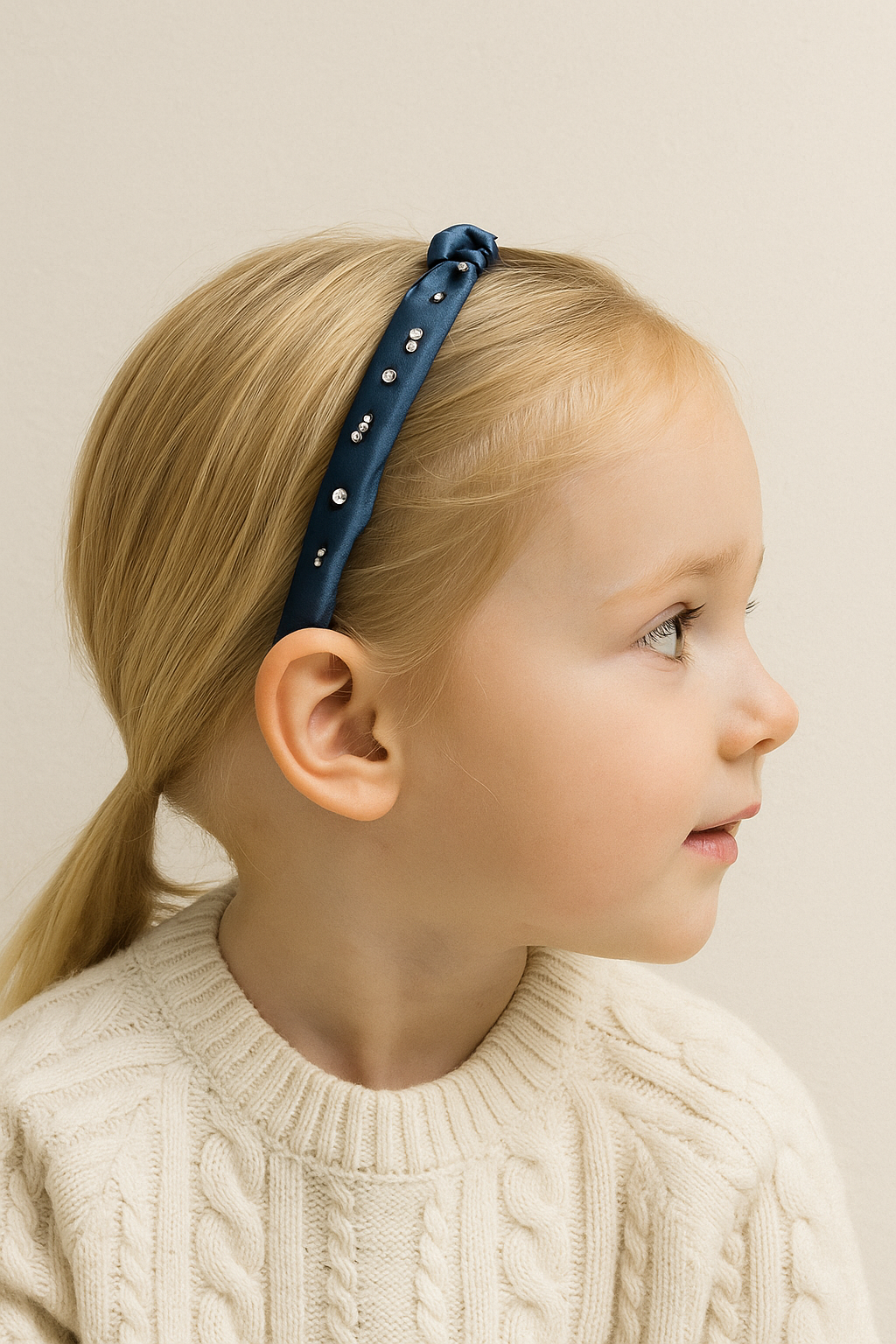 Teal Diva headband & diamante studs wrapcouture.co