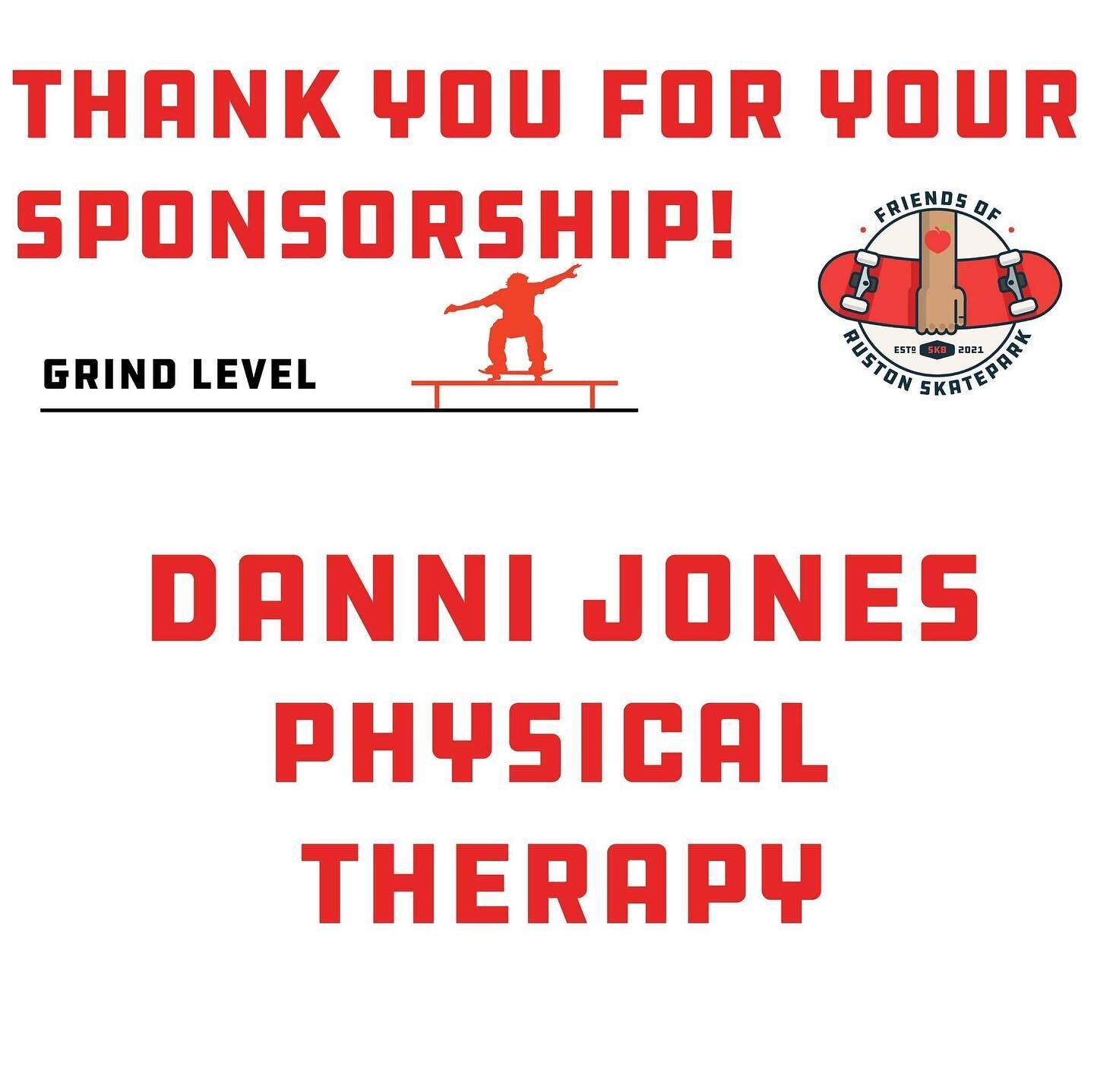 It's time for a Friday #SponsorShoutout ⚡️Big thanks to Danni Jones Physical Therapy &amp; Wellness for their Grind Sponsorship!⚡️We appreciate our local businesses who have said &quot;Yes - I'll #GetOnBoard!&quot;💜🧡
#sponsorship