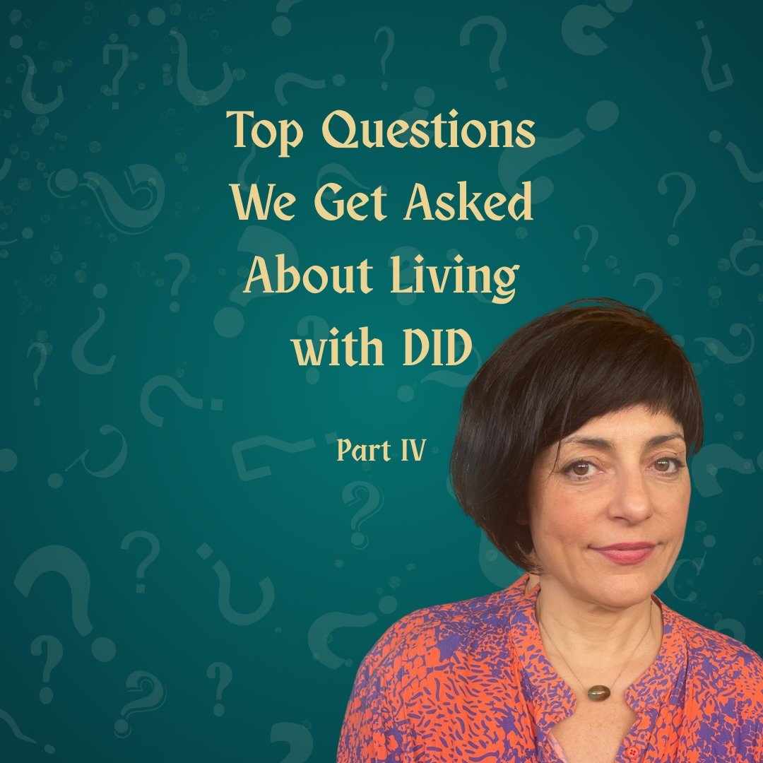 Thank you for the thoughtful, sensitive questions you continue to ask about #DID.

Part IV of this series gathers a few more of the most common ones, answered from our lived experience, not as clinical advice. As always, our hope is to bring more und