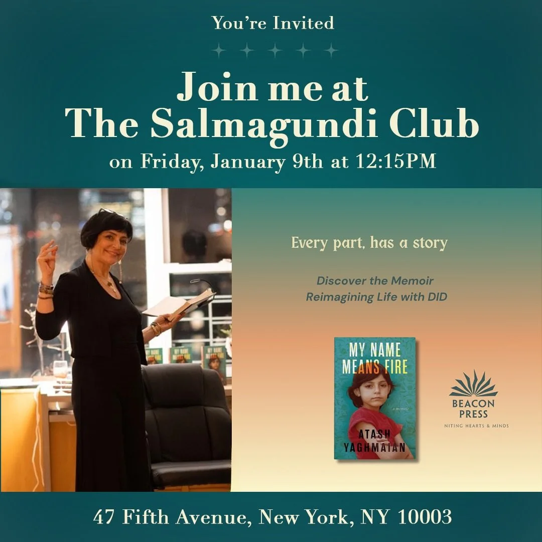 If you&rsquo;re in New York, I would love for you to join me. 💚🧡💙

I&rsquo;ll be presenting my memoir, My Name Means Fire, on January 9 as part of the Friday Lunch Speaker Series. Your presence and support would mean so much to me.

📍 Date: Frida