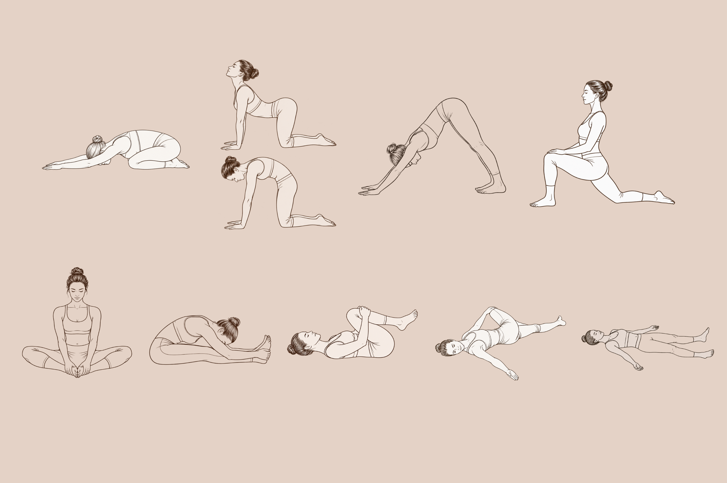 10 Yoga-Übungen gegen Stress: Sanfte Asanas für mehr Ruhe