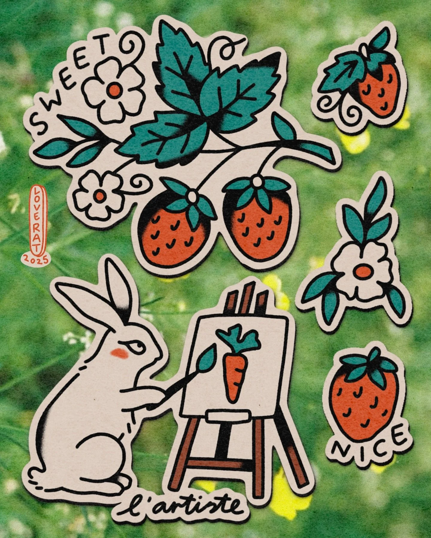 dreaming of summer time 🍓 flash available with or without colour, swipe for placement inspiration! 🌟 

my books are OPEN @goodcompany.tattoo (brighton, uk, 1 hour from london) 🏡 limited space left before holidays!!

if you see something you like o