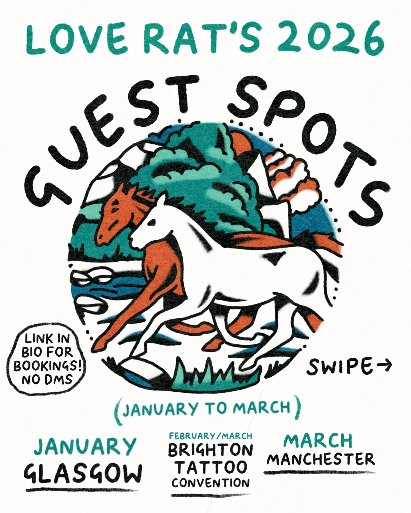 🌟 JAN-MARCH GUEST SPOTS 🌟 

GLASGOW&bull;TATTOO CON&bull; MANCHESTER

all the info you need to book in can be found on my website! 
loads of flash ready to browse in story highlights, but can do your idea or mine! tried to show some examples of the