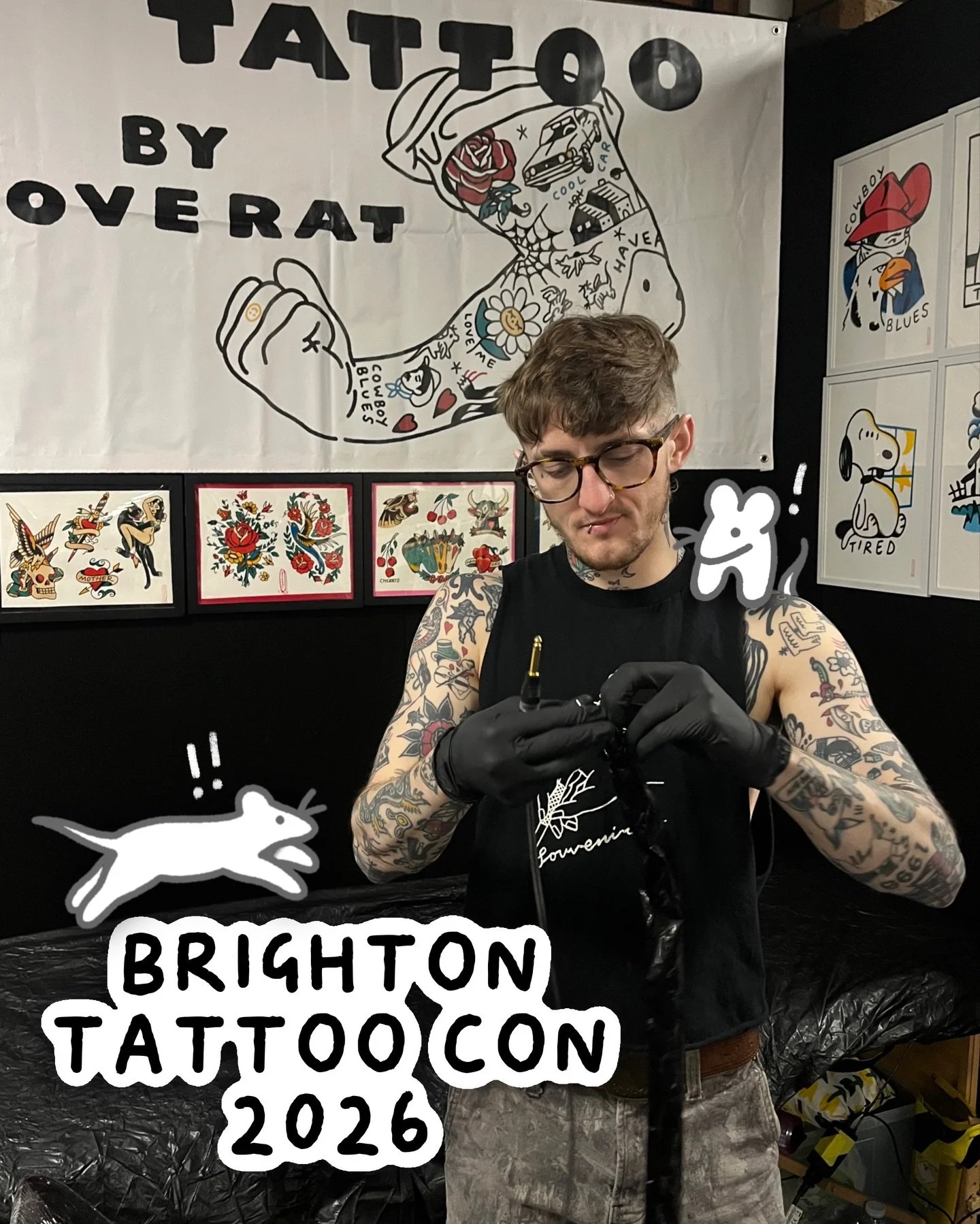another magical year, thanks @brightontattoocon for having me and the @goodcompany.tattoo team 🏡 thank you to everyone who came to show us love!! im always blown away by your kind words and support 💖 big huge thanks to my love @scarlettpoppyy for h